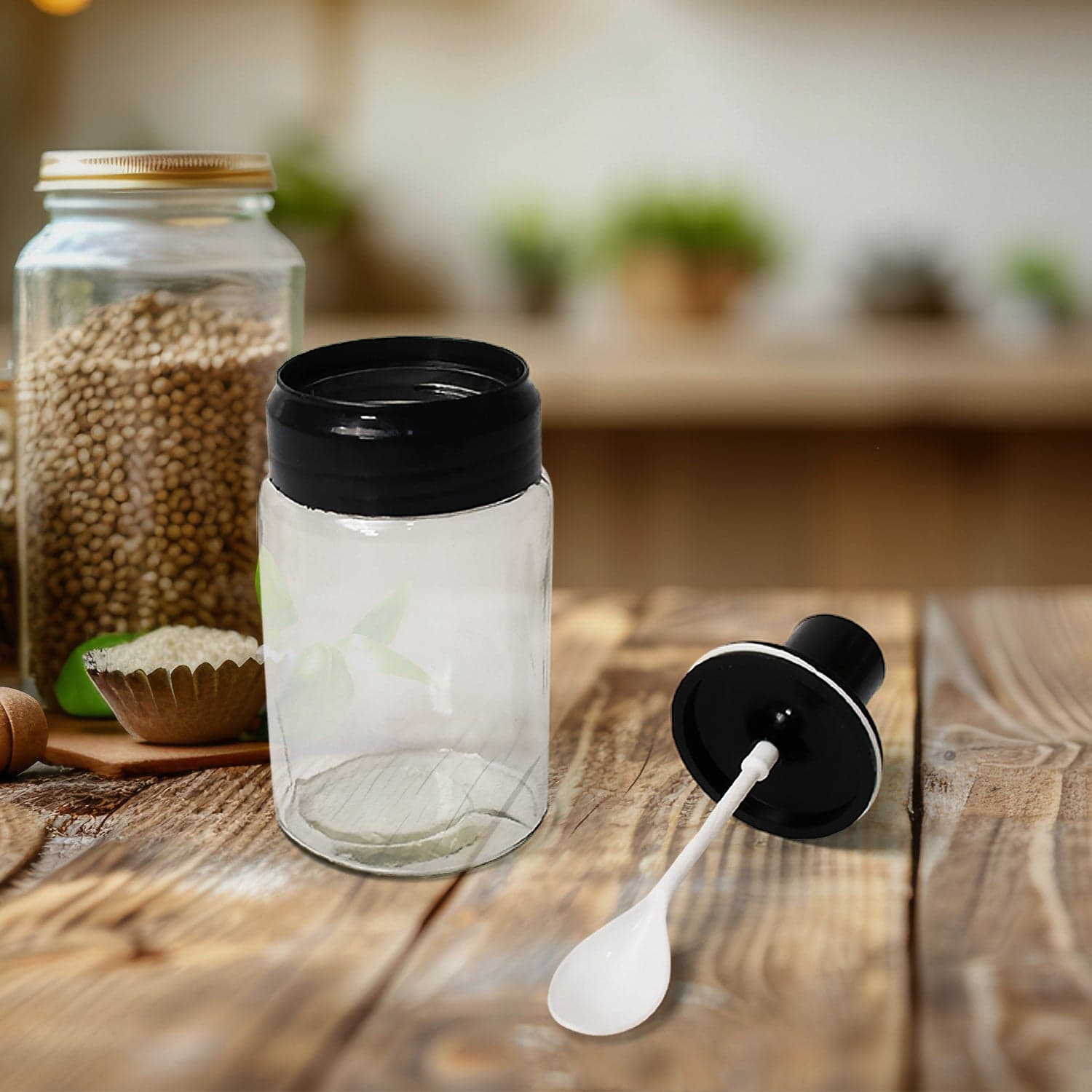 Transparent Glass Oil Dispenser 500 Ml Bottle Set Of 2 thumbnail 5