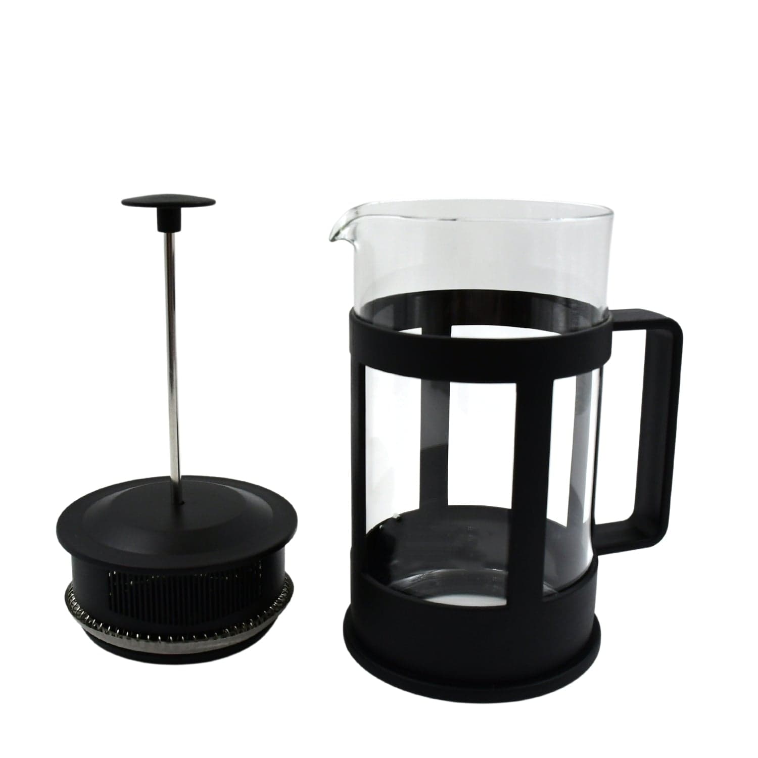 Coffee And Tea Maker, Coffee Maker Glass Stainless Steel Coffee Press Glass Teapot For Camping Travel Gifts Kitchen Tools (Approx 350Ml) thumbnail 5