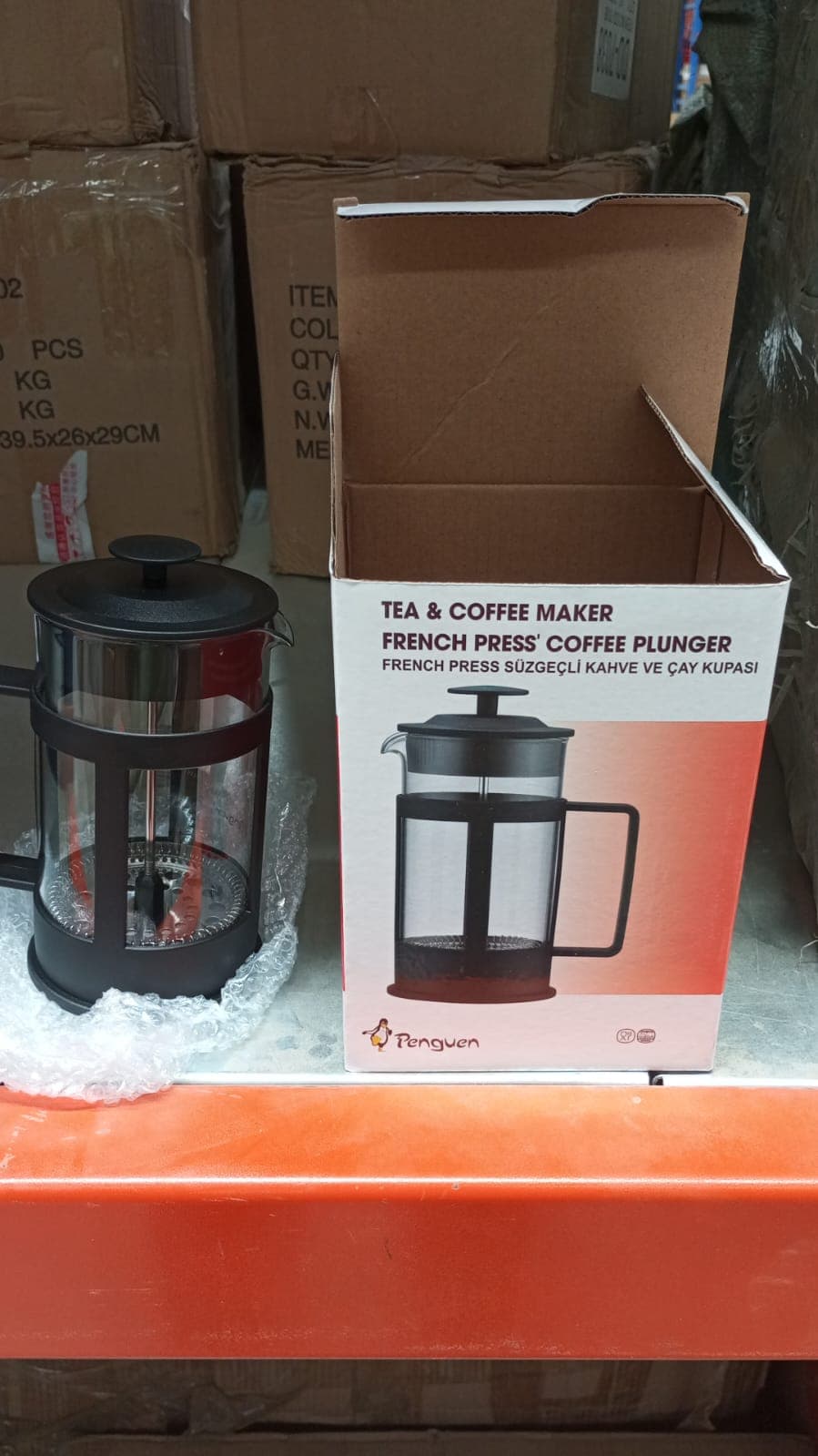 Coffee And Tea Maker, Coffee Maker Glass Stainless Steel Coffee Press Glass Teapot For Camping Travel Gifts Kitchen Tools (Approx 350Ml) thumbnail 8