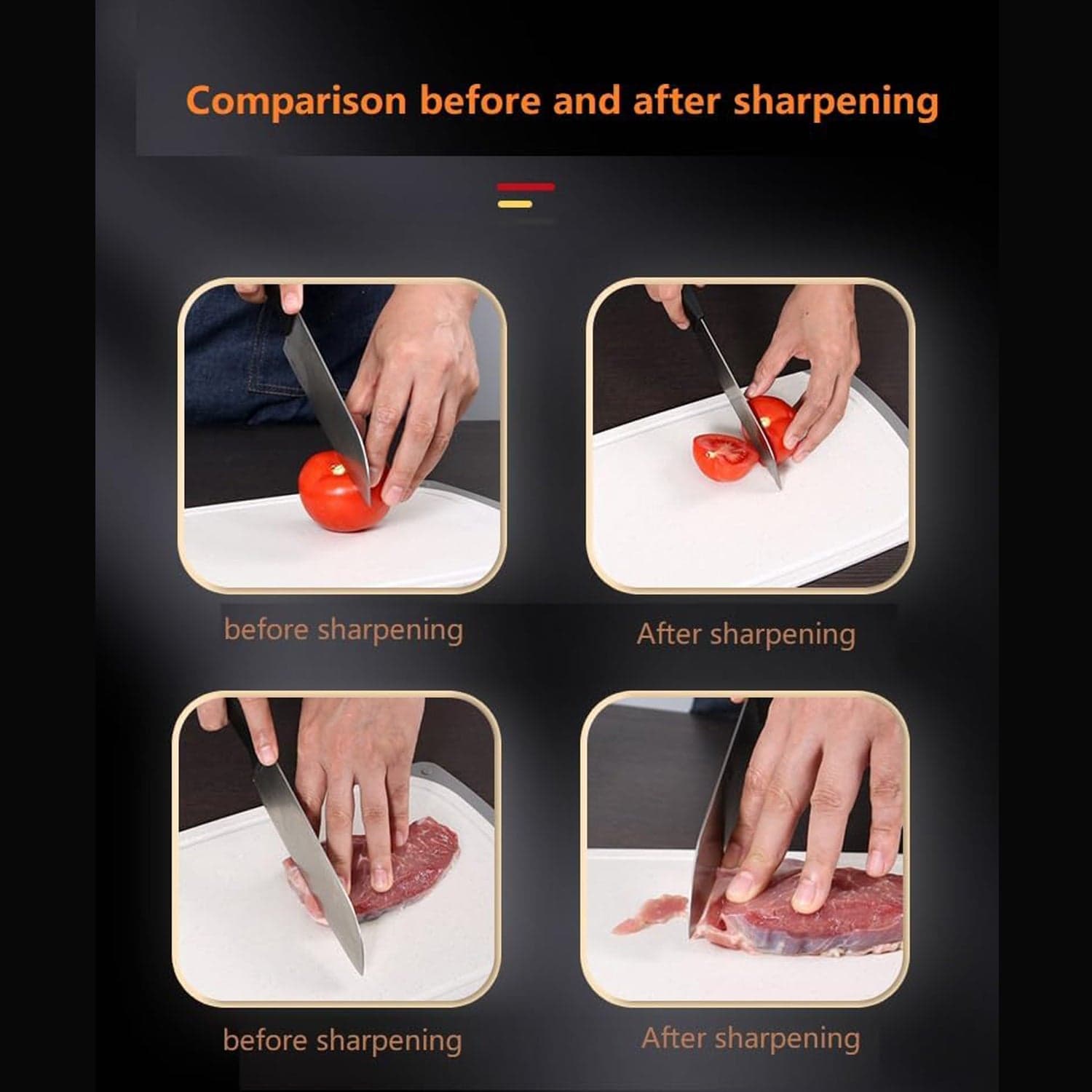 Kitchen Knife Sharpener Of Handheld For Chefs & Serrated Knives (1 Pc thumbnail 9