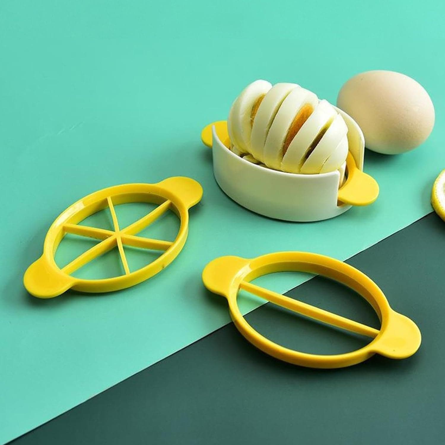Egg Slicer, 3 In 1 Boiled Egg Slicer, Egg Slicer, Preserved Egg Slicer, Home Restaurant Kitchen Tool (1 Pc) thumbnail 1