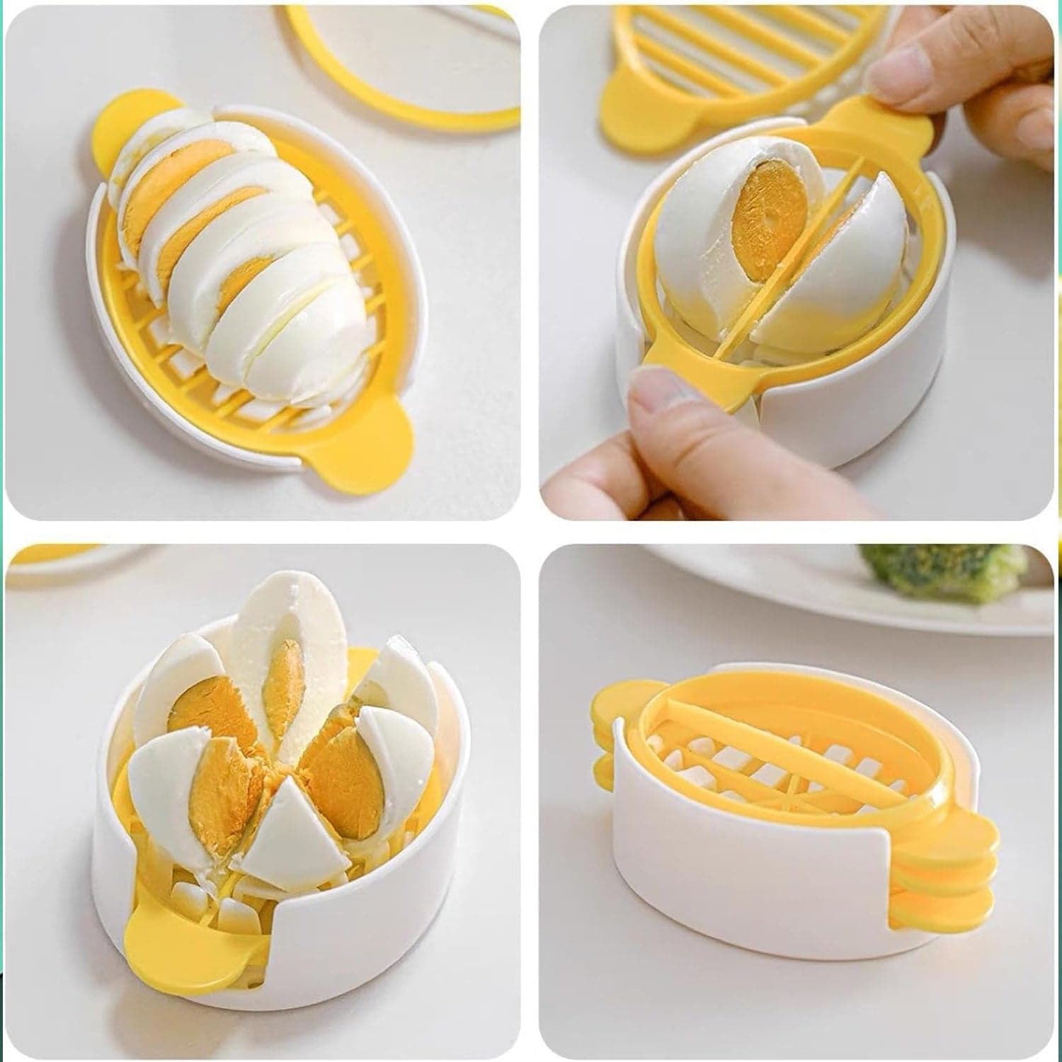 Egg Slicer, 3 In 1 Boiled Egg Slicer, Egg Slicer, Preserved Egg Slicer, Home Restaurant Kitchen Tool (1 Pc) thumbnail 5