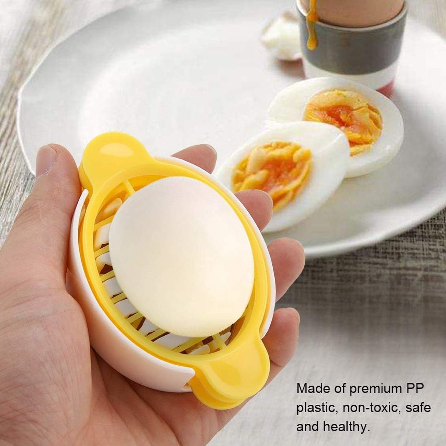 Egg Slicer, 3 In 1 Boiled Egg Slicer, Egg Slicer, Preserved Egg Slicer, Home Restaurant Kitchen Tool (1 Pc) thumbnail 6