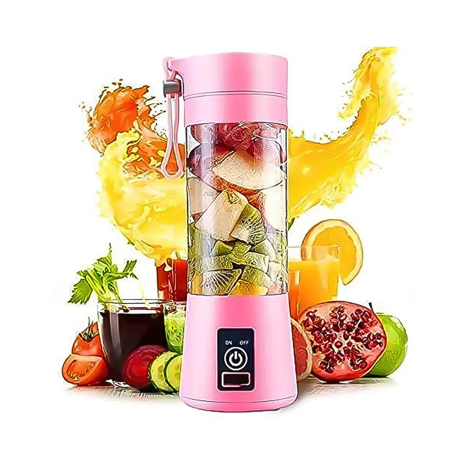 Portable Electric Usb Juice Maker Juicer Bottle Blender thumbnail 5