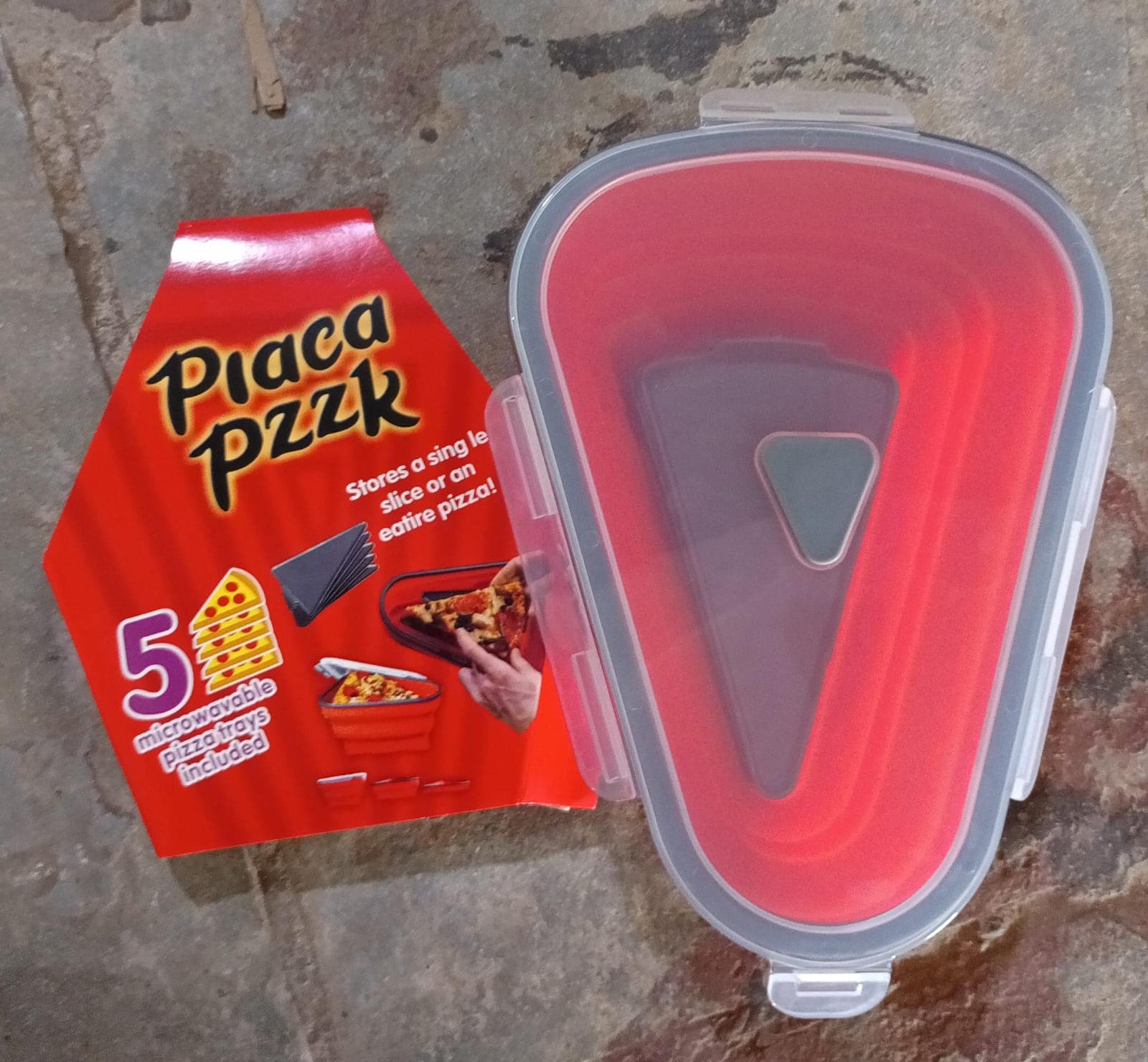 Reusable Expandable Pizza Storage Container with 5 Microwavable Trays of Adjustable for Home & Outdoor Use thumbnail 9