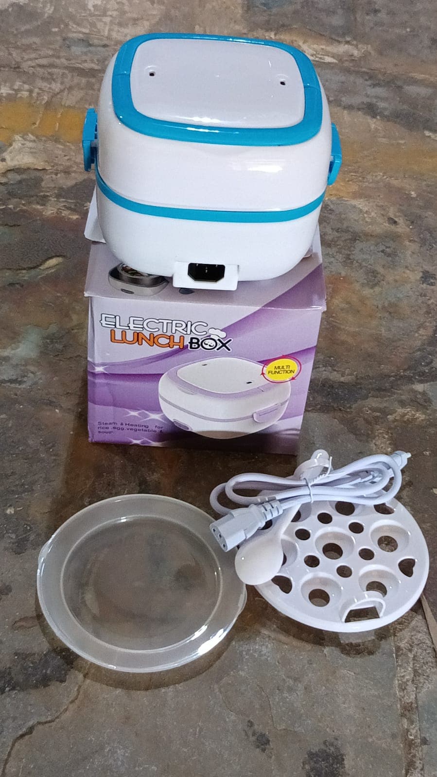 Electric Lunch Box Portable Food Warmer Food Heating Lunch Box Removable Food-Grade Stainless Steel Compartments thumbnail 10