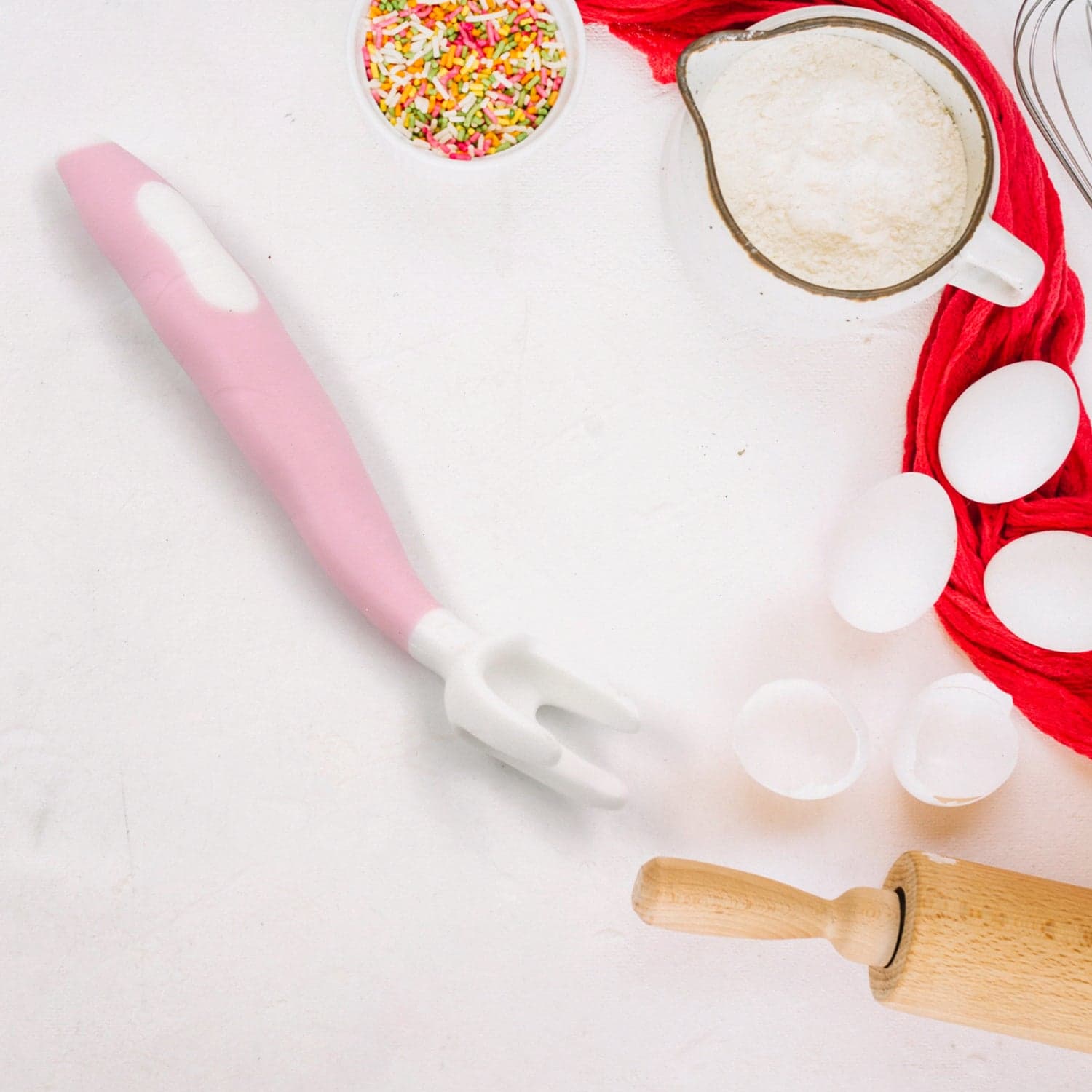 Silicone Bendable Kids Spoon & Fork Set of Toddler Self-Feeding Utensils (2 Pc Set) thumbnail 4
