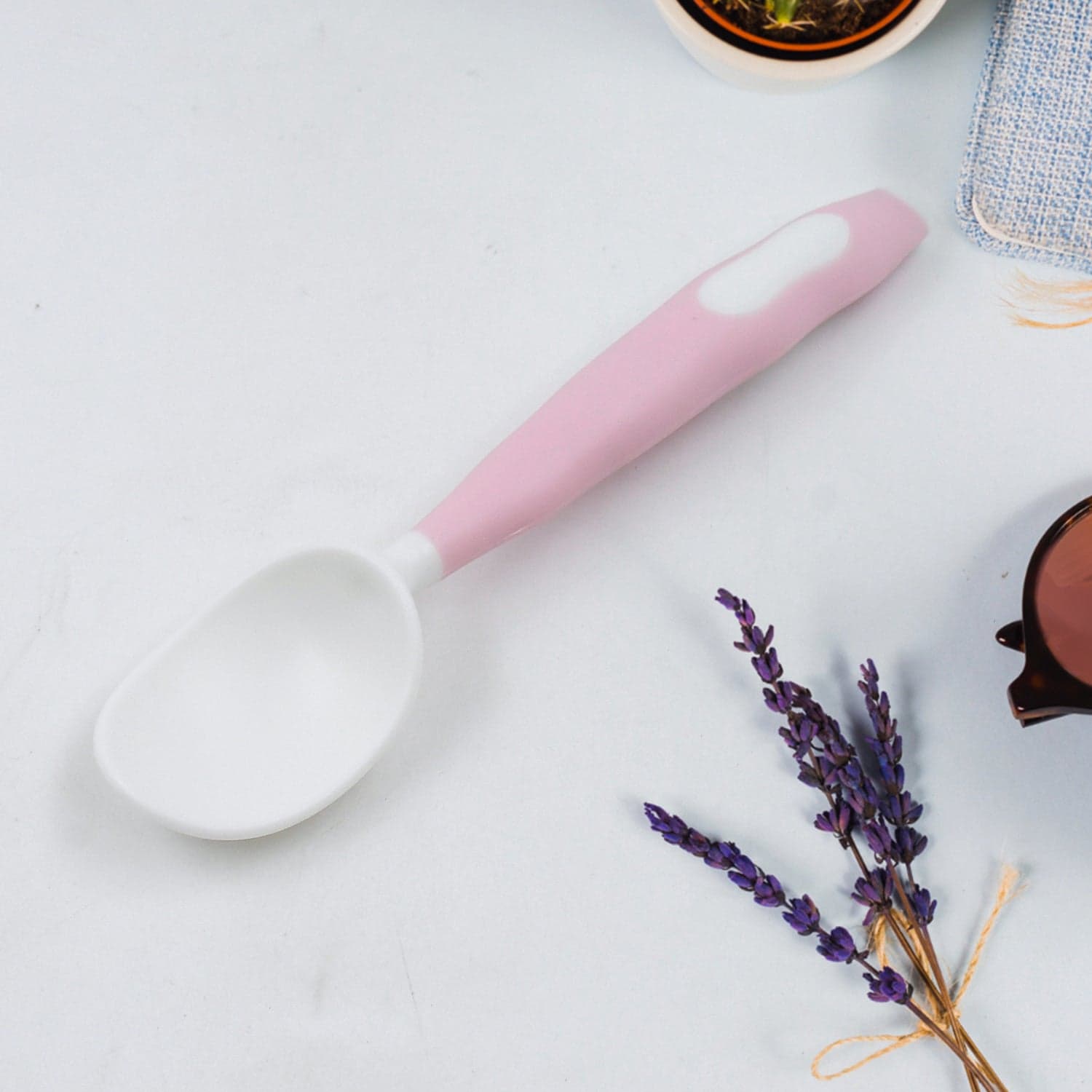 Silicone Bendable Kids Spoon & Fork Set of Toddler Self-Feeding Utensils (2 Pc Set) thumbnail 6