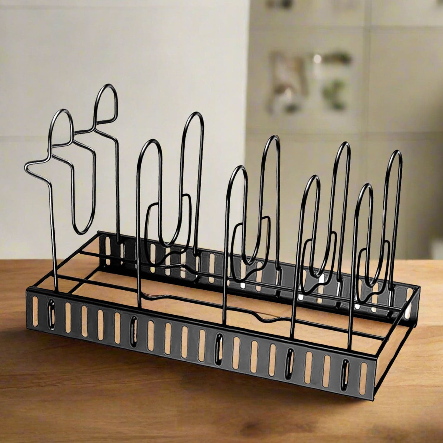 Multipurpose Pan & Pot Organizer Rack (1 Pc) thumbnail 1