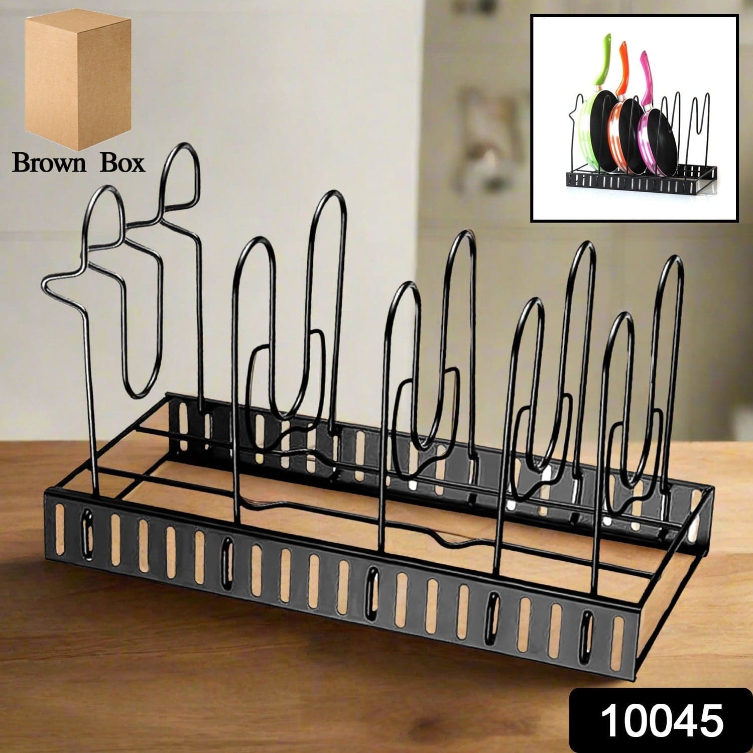 Multipurpose Pan & Pot Organizer Rack (1 Pc) thumbnail 2