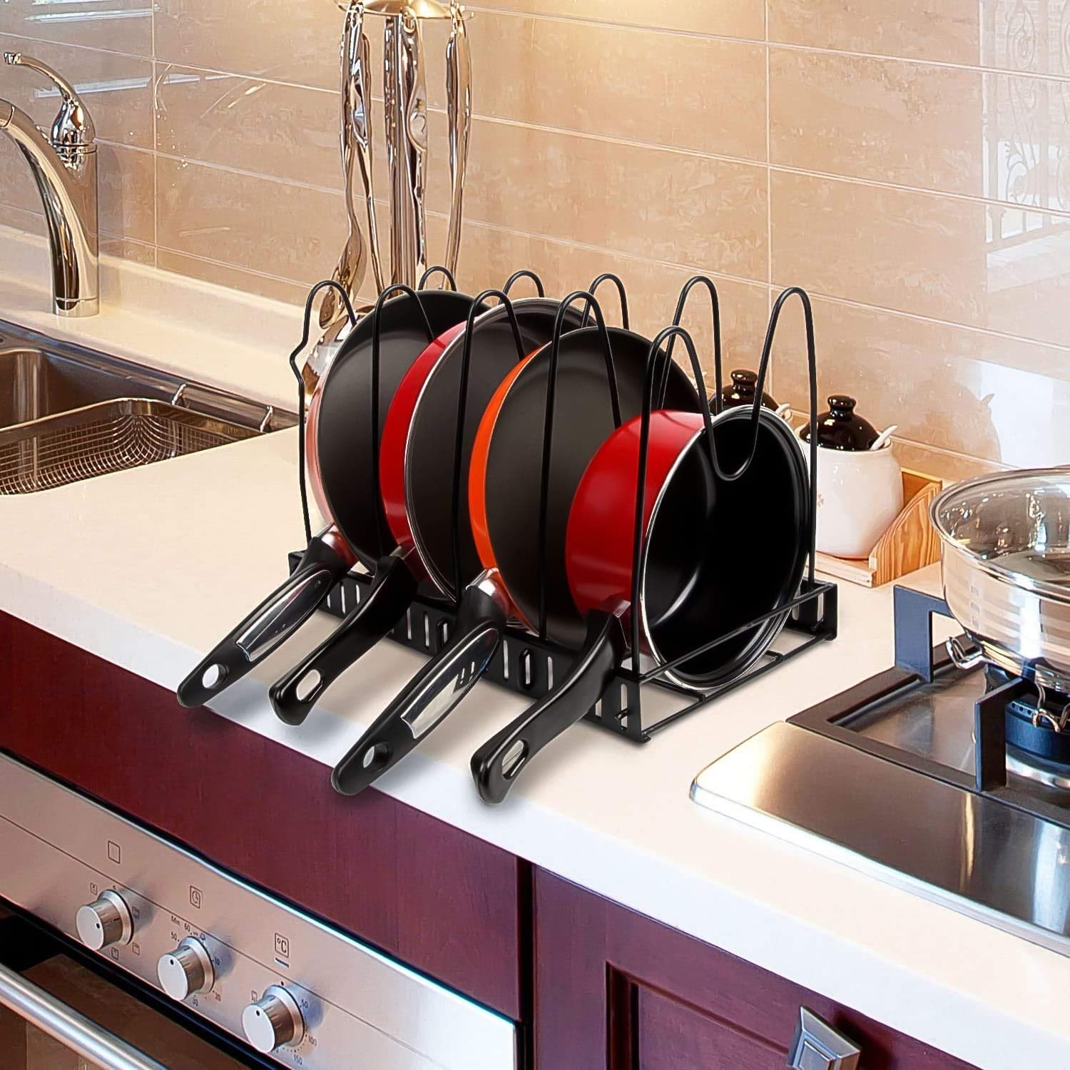 Multipurpose Pan & Pot Organizer Rack (1 Pc) thumbnail 6