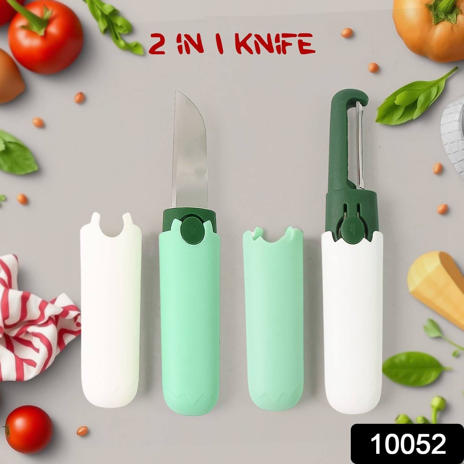 2-in-1 Multifunctional Knife & Sawtooth Peeler for Fruits and Vegetables thumbnail 2