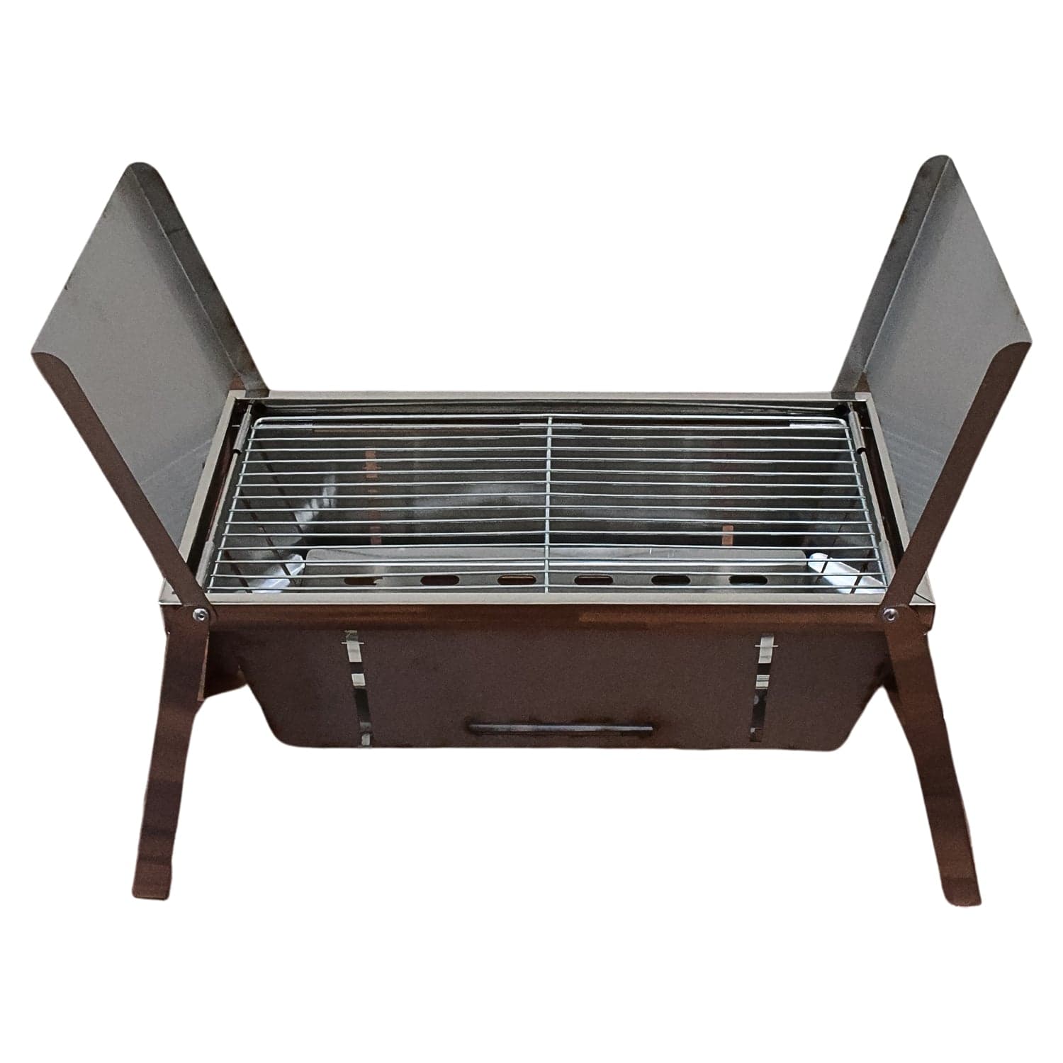 Portable BBQ / Barbecue Grill Stainless Steel Folding Charcoal Grill (1 Set / Net Weight : 2207 GM) thumbnail 5