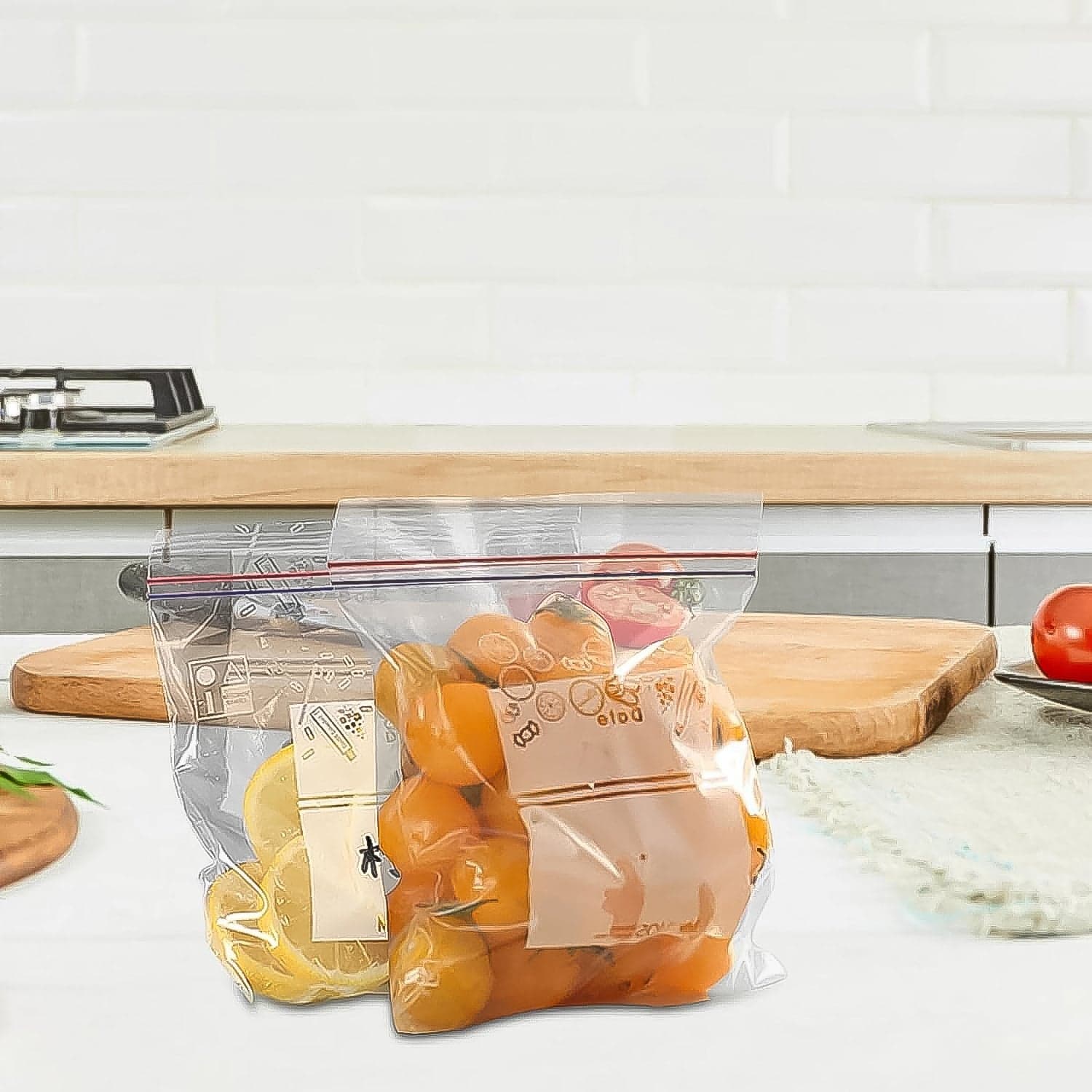 Large Food Seal Bag | Transparent Fresh Food Bags (10 Pcs Set) thumbnail 3