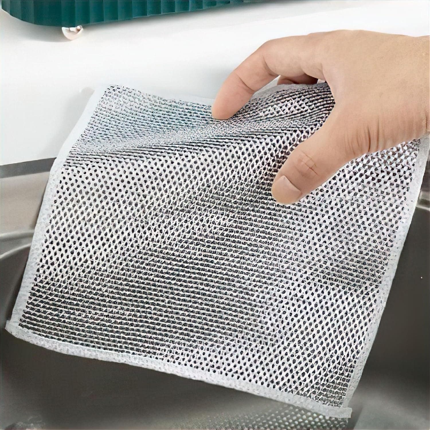 One-Sided Multipurpose Microfiber Cloths, Scrubber (1 Pc / 20x20 Cm) thumbnail 6