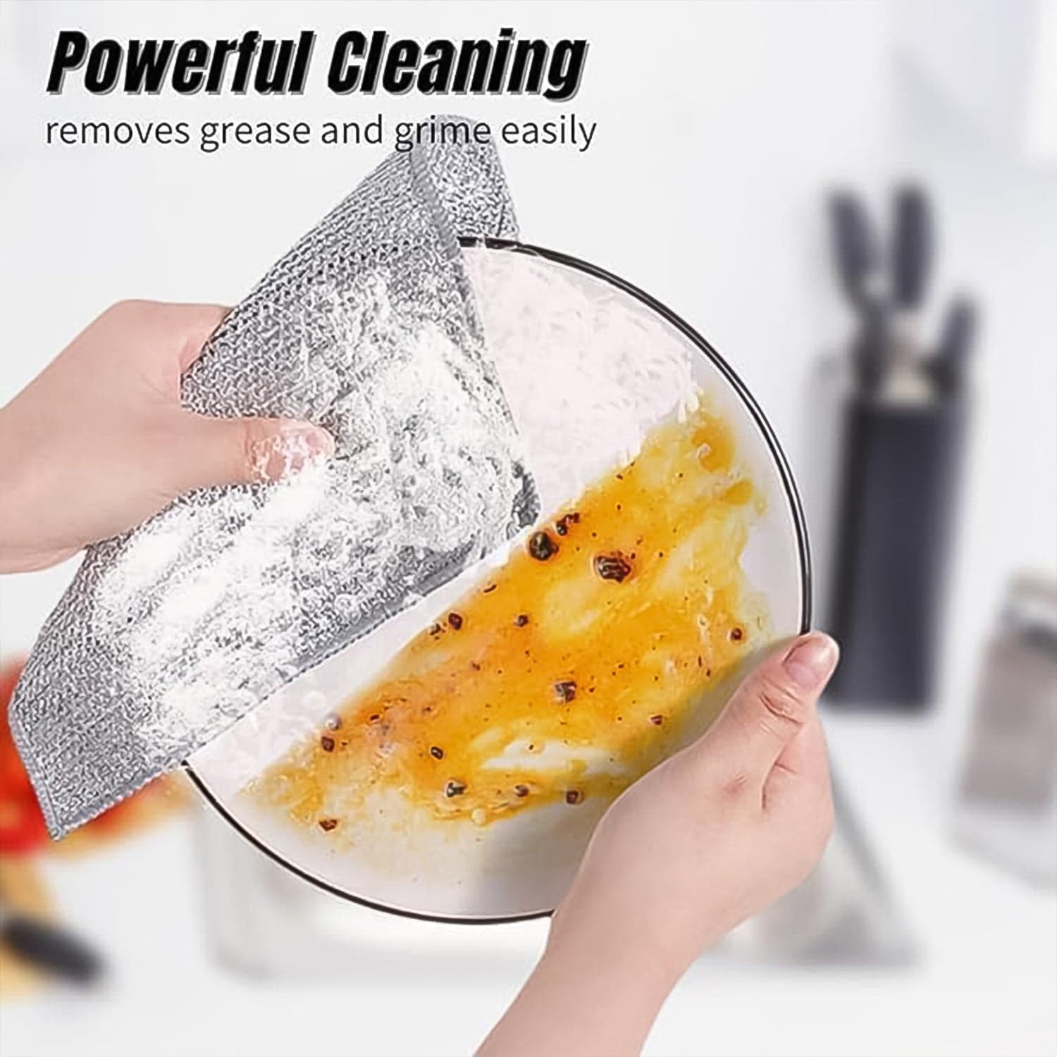 One-Sided Multipurpose Microfiber Cloths, Scrubber (1 Pc / 20x20 Cm) thumbnail 7