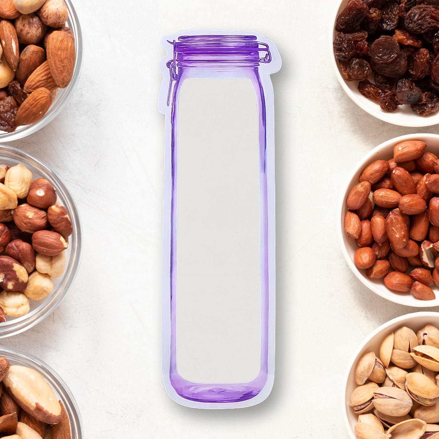Food Storage Bag Bottles Shape Ziplock Bags Reusable (1 Pc / 500 ML) thumbnail 1