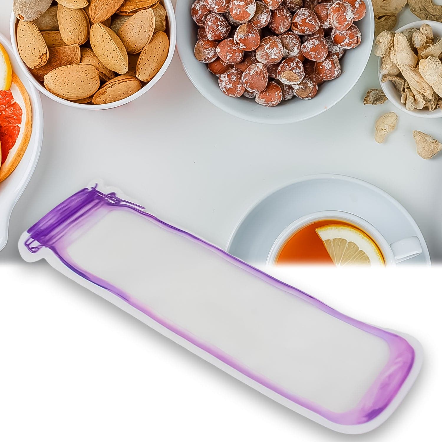 Food Storage Bag Bottles Shape Ziplock Bags Reusable (1 Pc / 500 ML) thumbnail 3