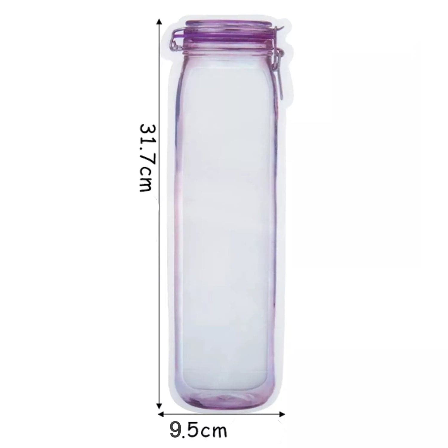 Food Storage Bag Bottles Shape Ziplock Bags Reusable (1 Pc / 500 ML) thumbnail 6