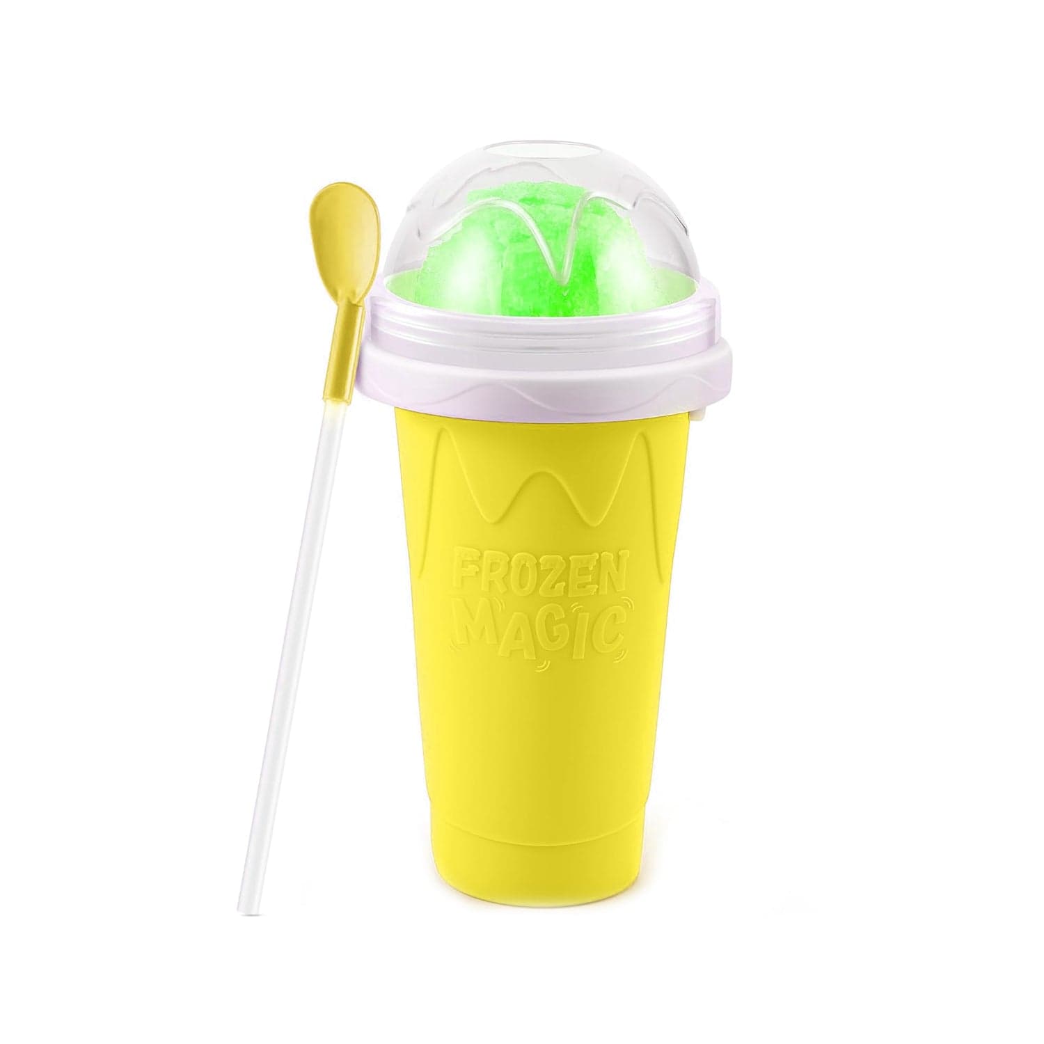Smoothies Maker Cup, Magic Quick Frozen Smoothies Cup Cooling Cup Double Layer Squeeze Cup Slushy Maker (1 Pc) thumbnail 7