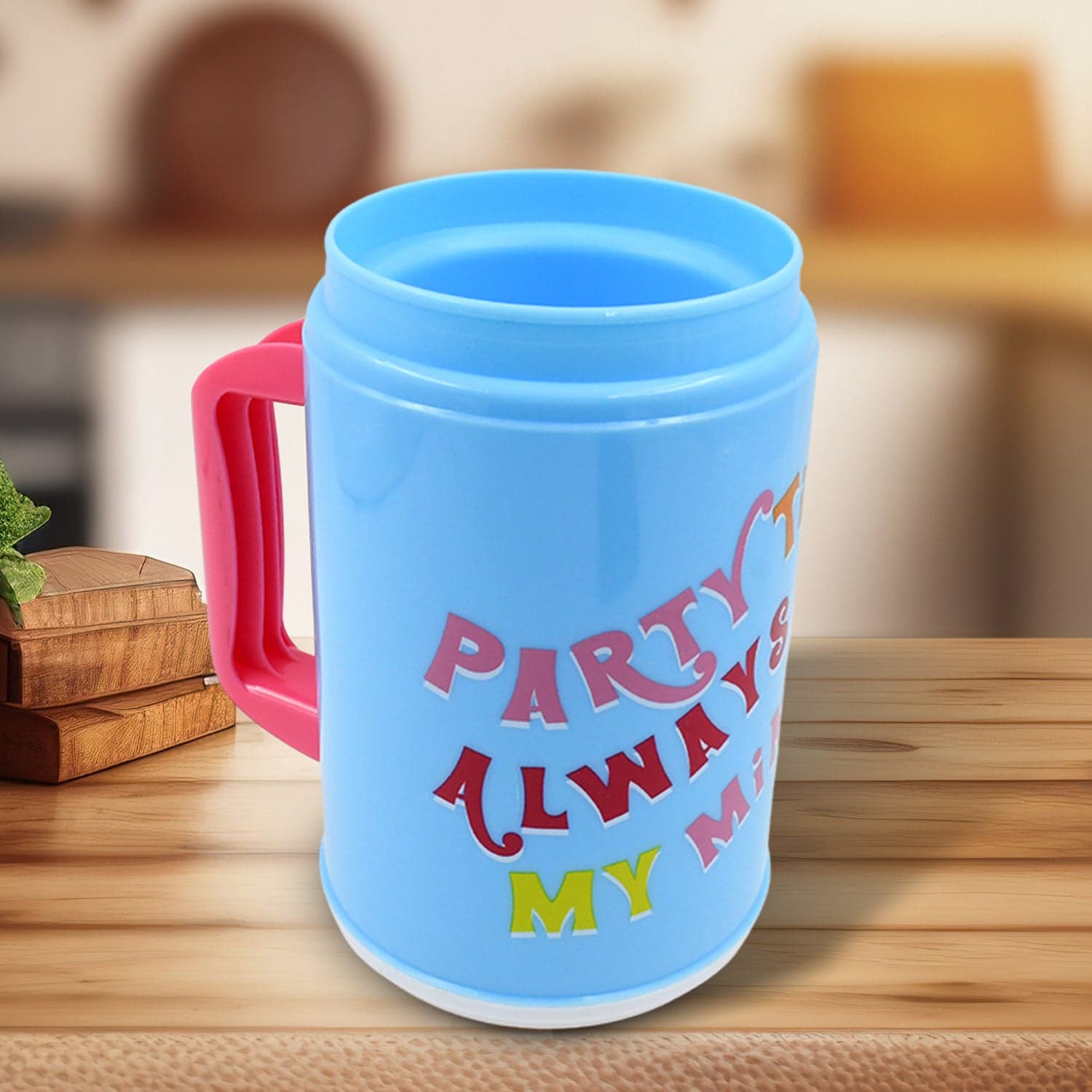 Insulated Mug with Lid Handle Flexible Straw with Cap (709 ML) thumbnail 3