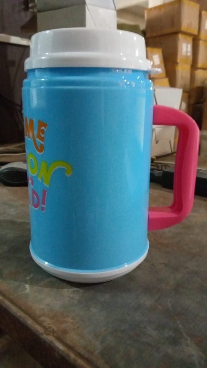 Insulated Mug with Lid Handle Flexible Straw with Cap (709 ML) thumbnail 7