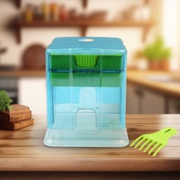 2-in-1 Potato Chipper & Slicer of French Fries Maker with Two-Blade Cutter (1 Pc)
