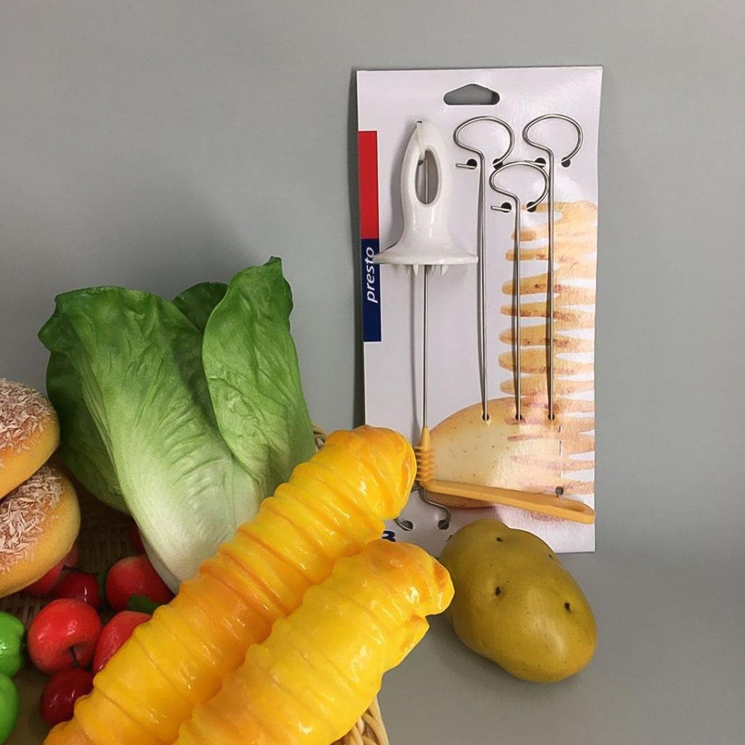 1 Set Potato Spiral Cutter, Potato Twister (4 Spits) thumbnail 5