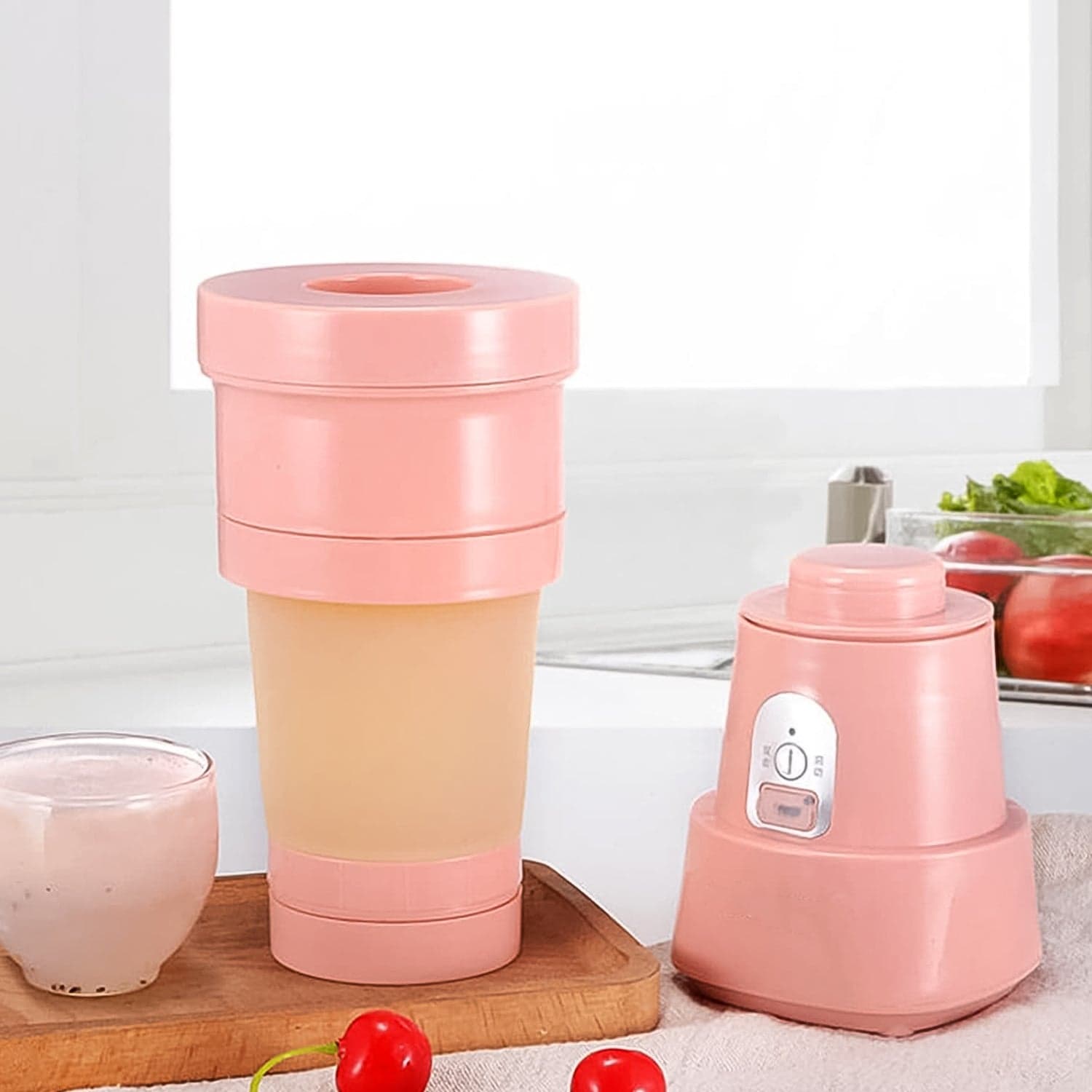 Foldable Electric Juicer, Portable Blender Stainless Steel 6 Blades (500 ML) thumbnail 3