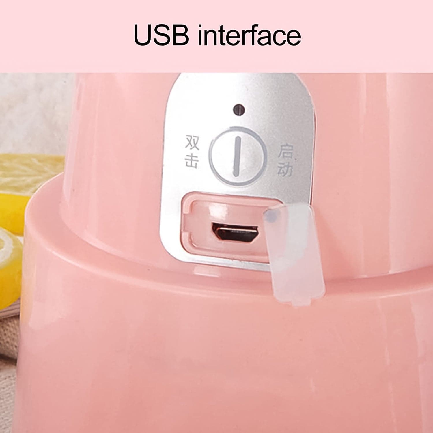 Foldable Electric Juicer, Portable Blender Stainless Steel 6 Blades (500 ML) thumbnail 4