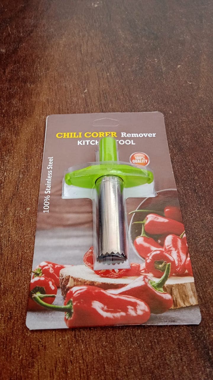 Small Stainless Steel Chili Corer Remover Kitchen Tool (1 Pc) thumbnail 7