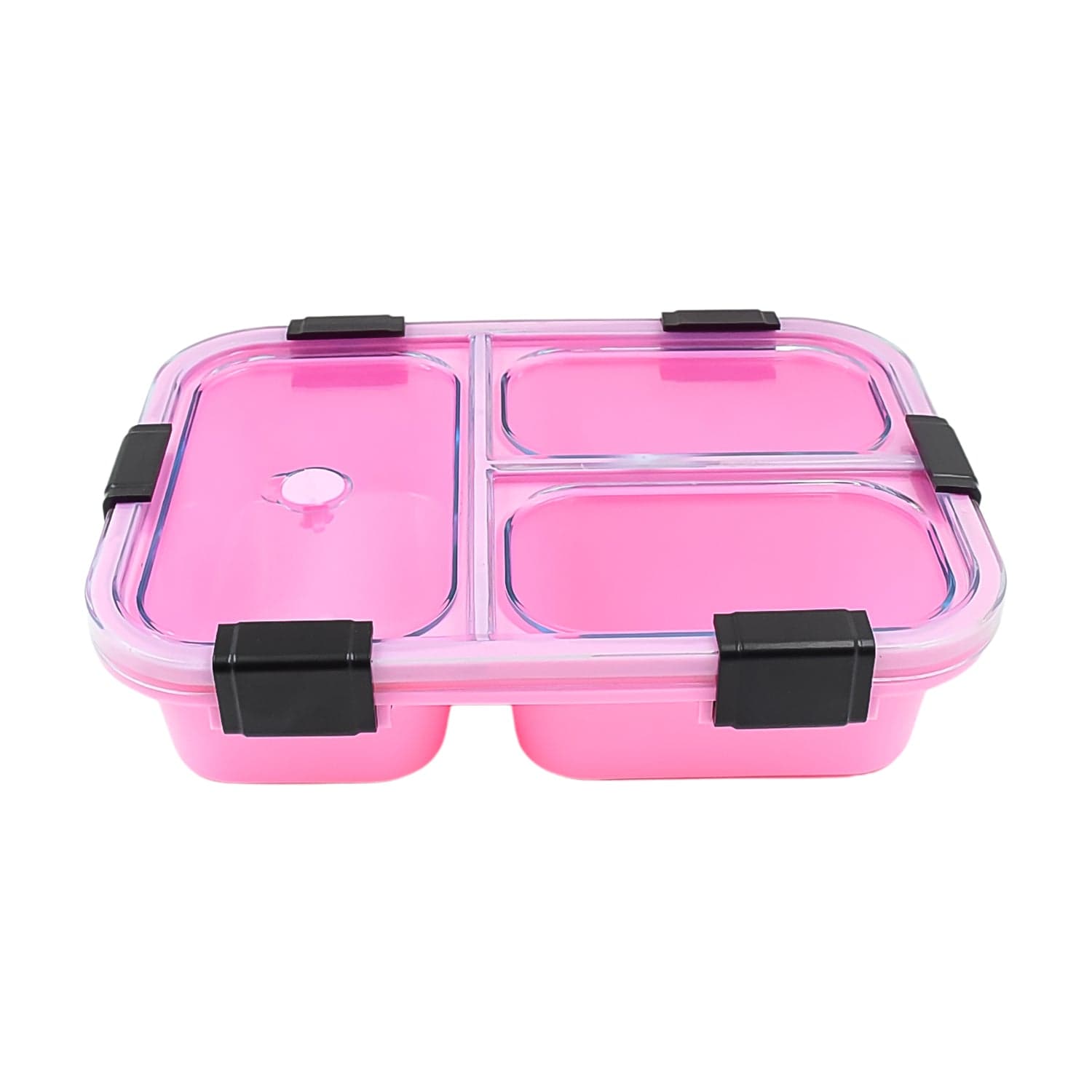 Plastic 3 Compartment Insulated Lunch Box, Lunch Box (1 Pc) thumbnail 9