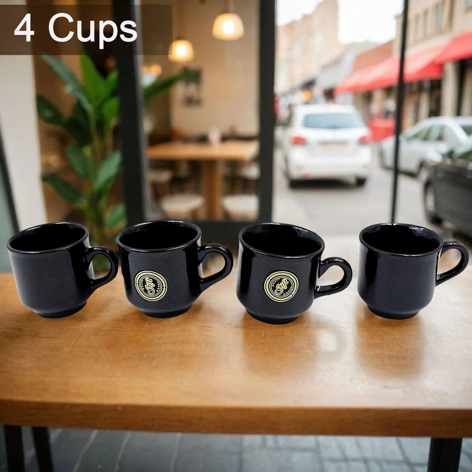 A One Ceramic Tea / cups / Mug Set With Leaf Shape Serving Bowl (8 Pcs set) thumbnail 4