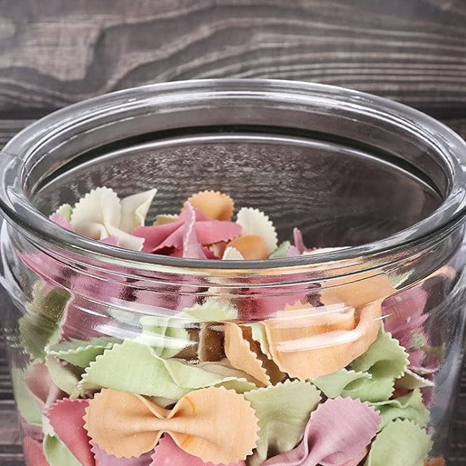 Transparent Kitchen Plastic Container/ Jar Set (2 Pcs Set / 1100 ML Approx) thumbnail 4