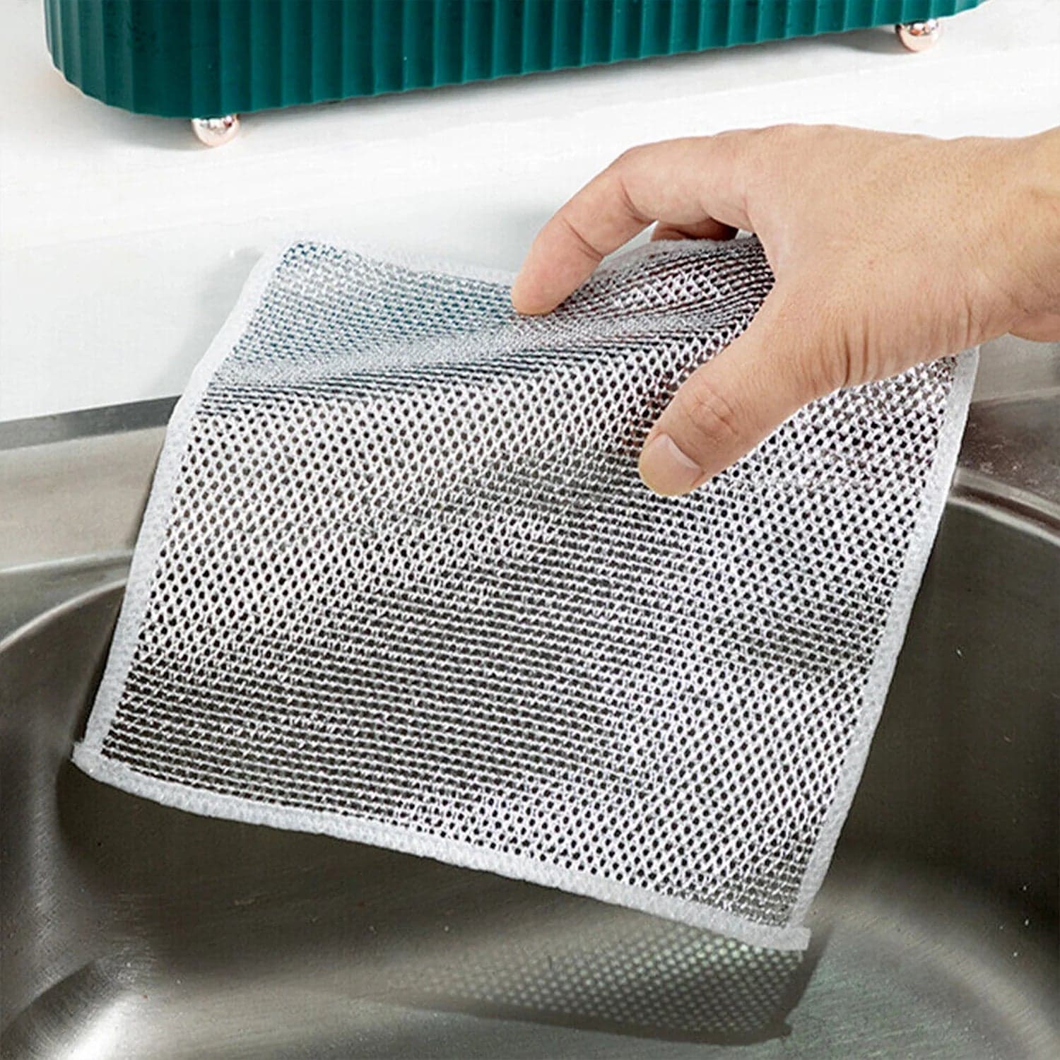One-Sided Multipurpose Microfiber Cloths, Scrubber (1 Pc / 19x19 Cm) thumbnail 5