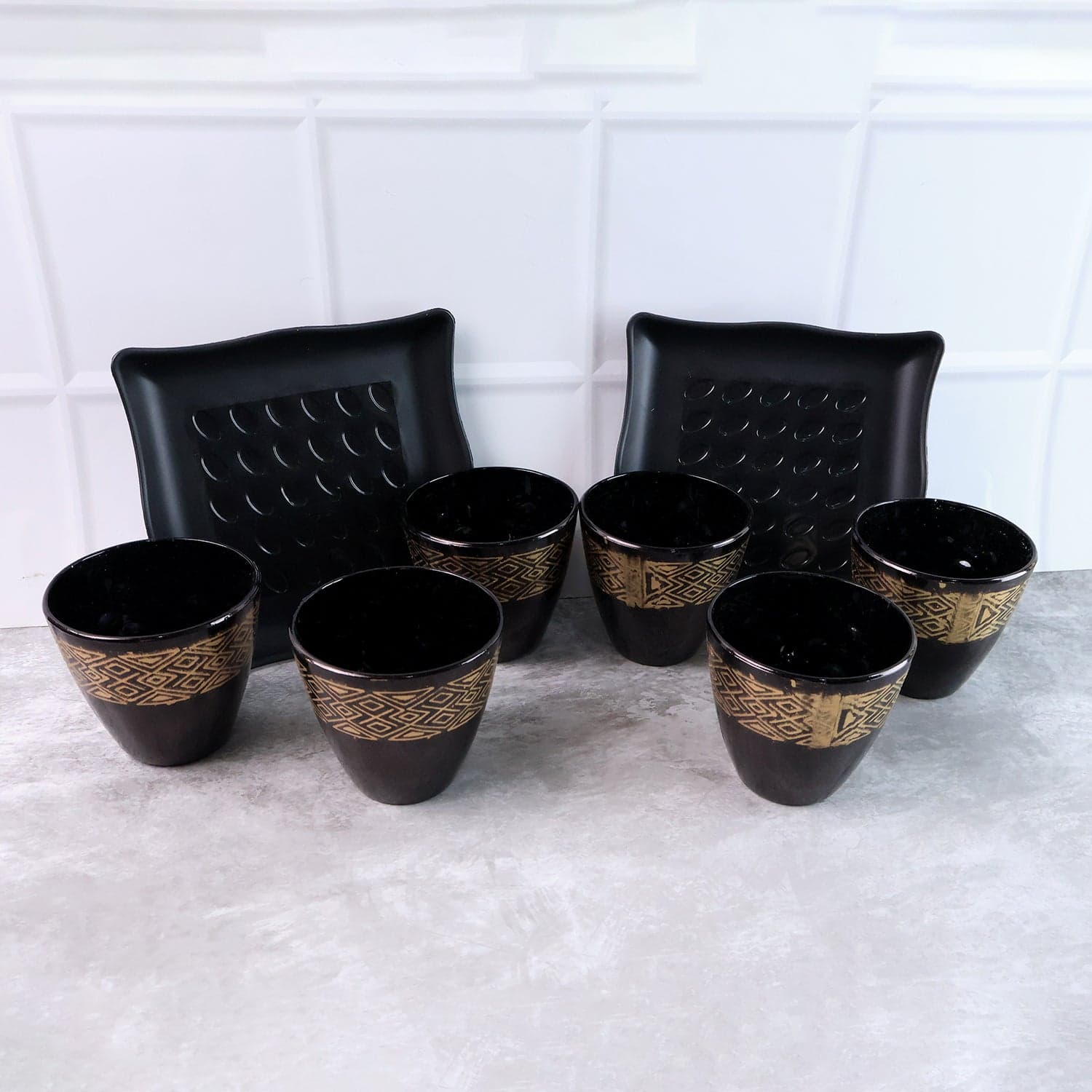 2 Bowl & 6 Glass Snake Set ( 8 Pc Set ) thumbnail 1