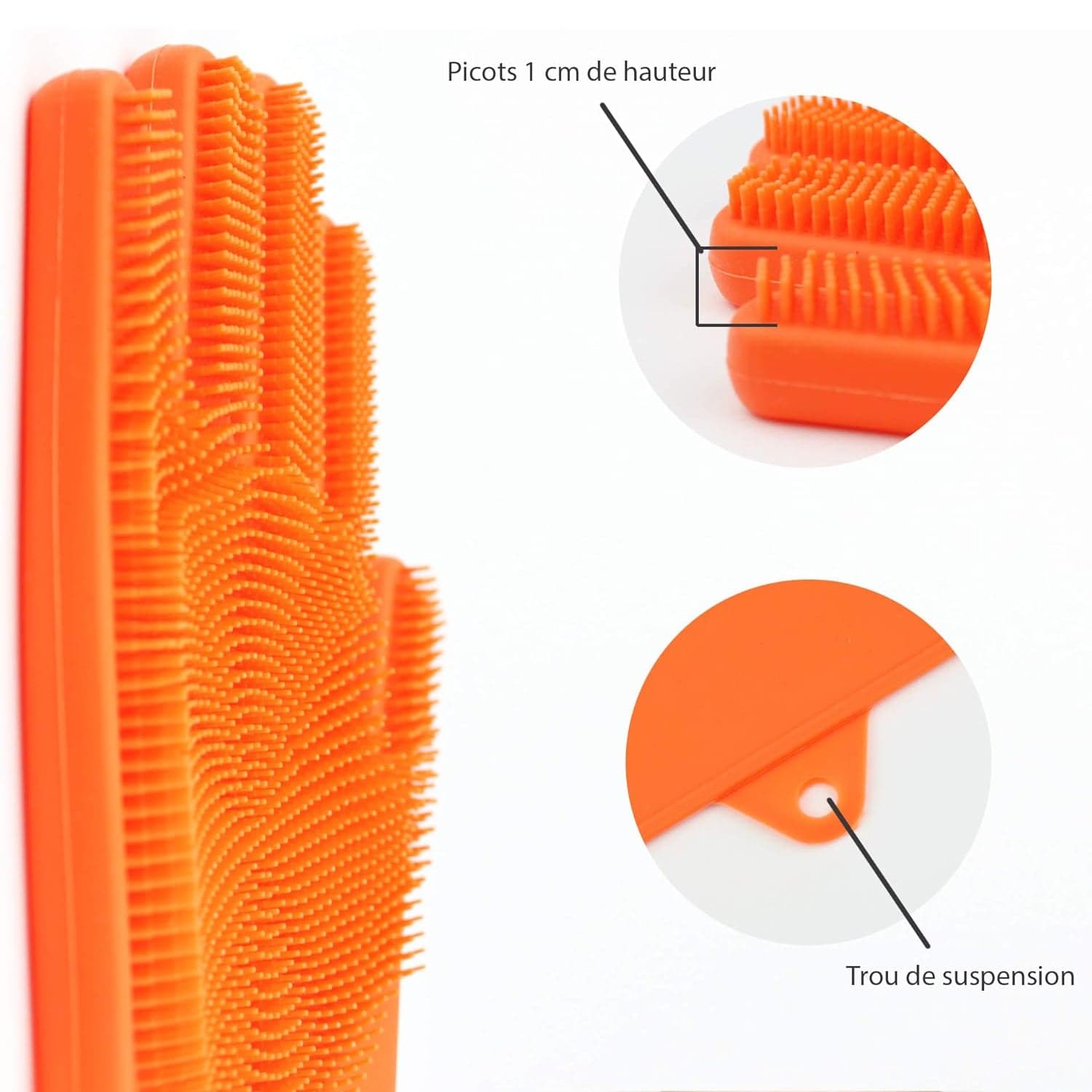 Silicone Glove with Multi-Function Blade for Cutting and Cleaning Vegetables Fruit and Other Cultures Gardening Tool (1 Pc) thumbnail 2
