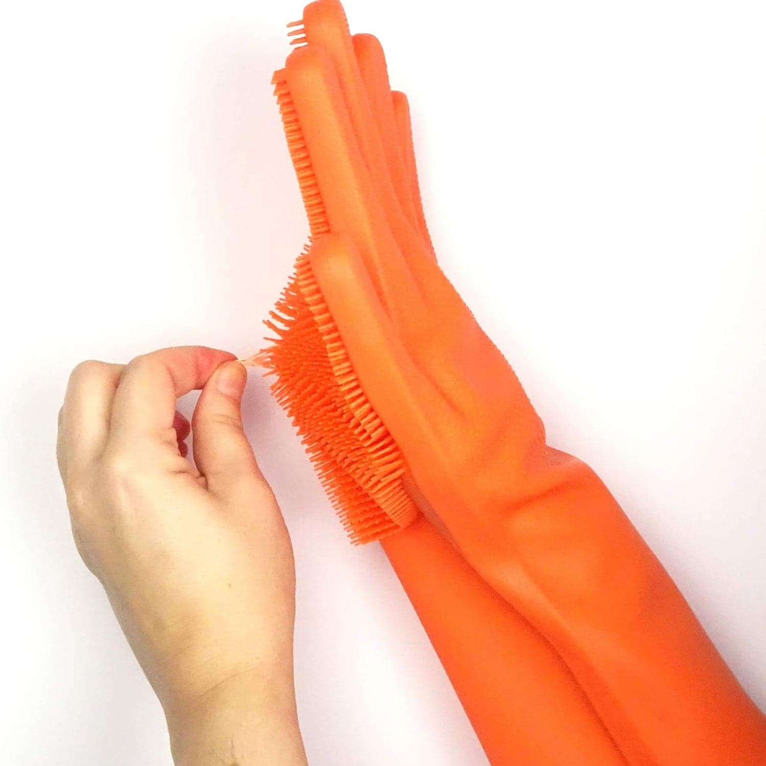Silicone Glove with Multi-Function Blade for Cutting and Cleaning Vegetables Fruit and Other Cultures Gardening Tool (1 Pc) thumbnail 3
