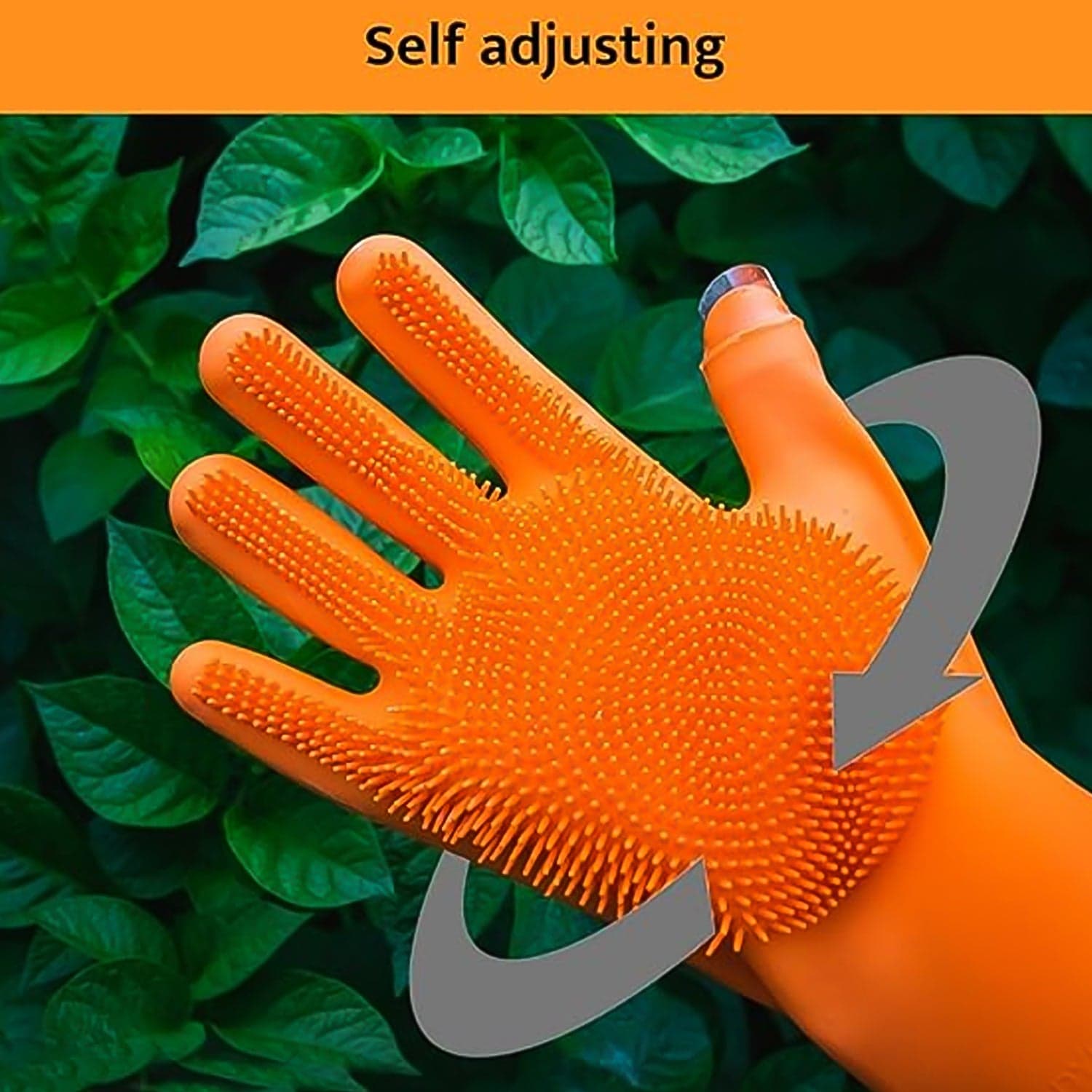 Silicone Glove with Multi-Function Blade for Cutting and Cleaning Vegetables Fruit and Other Cultures Gardening Tool (1 Pc) thumbnail 4