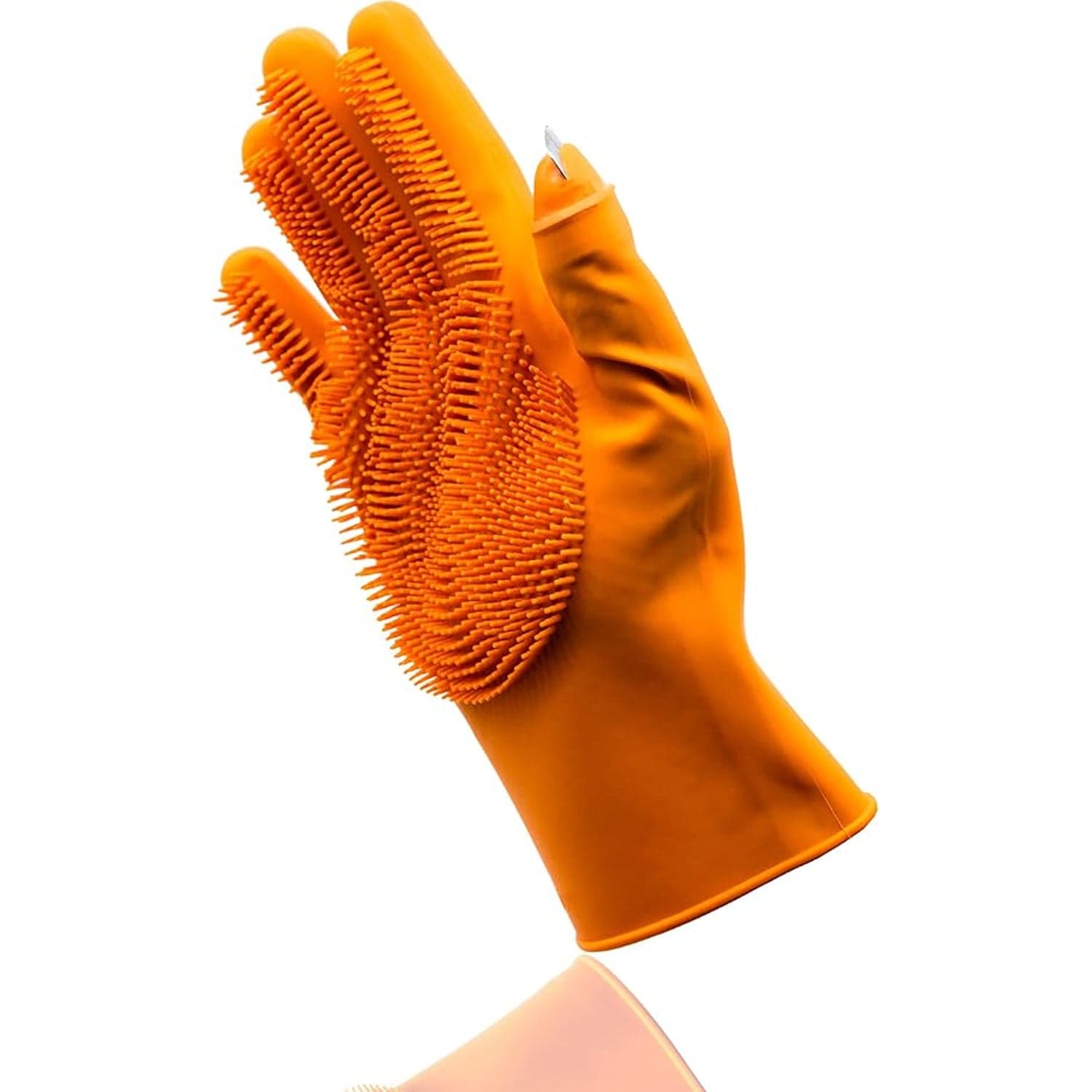 Silicone Glove with Multi-Function Blade for Cutting and Cleaning Vegetables Fruit and Other Cultures Gardening Tool (1 Pc) thumbnail 5