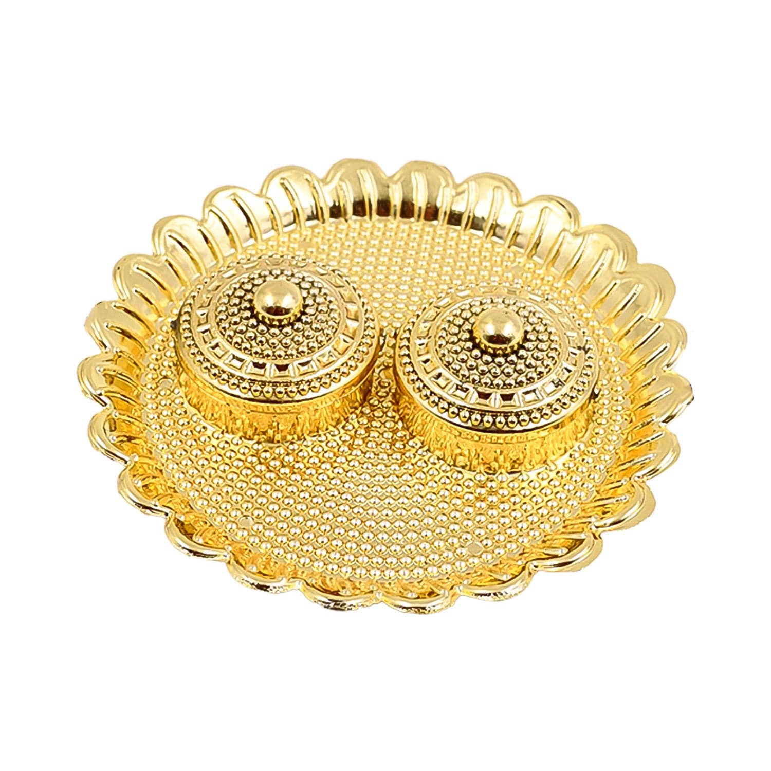 Round Shape Special Puja Thali, Kumkum Thali Holder (1 Pc / Big) thumbnail 5
