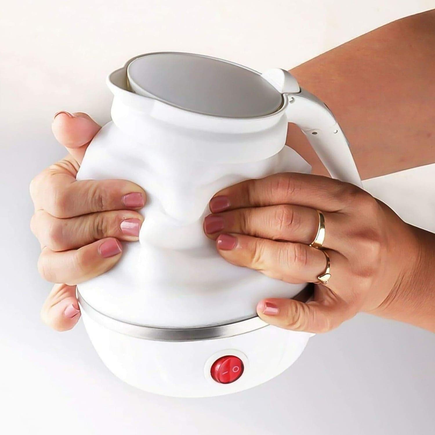 Travel Folding Electric Kettle 600W - (304 Stainless Steel & Silicone) thumbnail 3