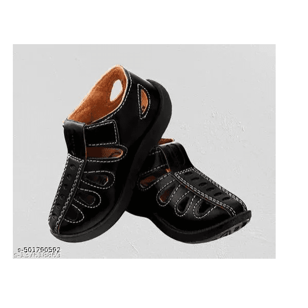 LIFEO Delta velcro Black Colors Casual Sandals For Boys & Girls thumbnail 2
