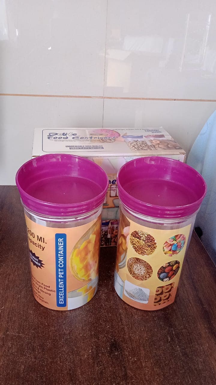 Plastic Premium Quality Kitchen Food Containers Set (1200ml Approx, Set Of 2 Pc) thumbnail 7