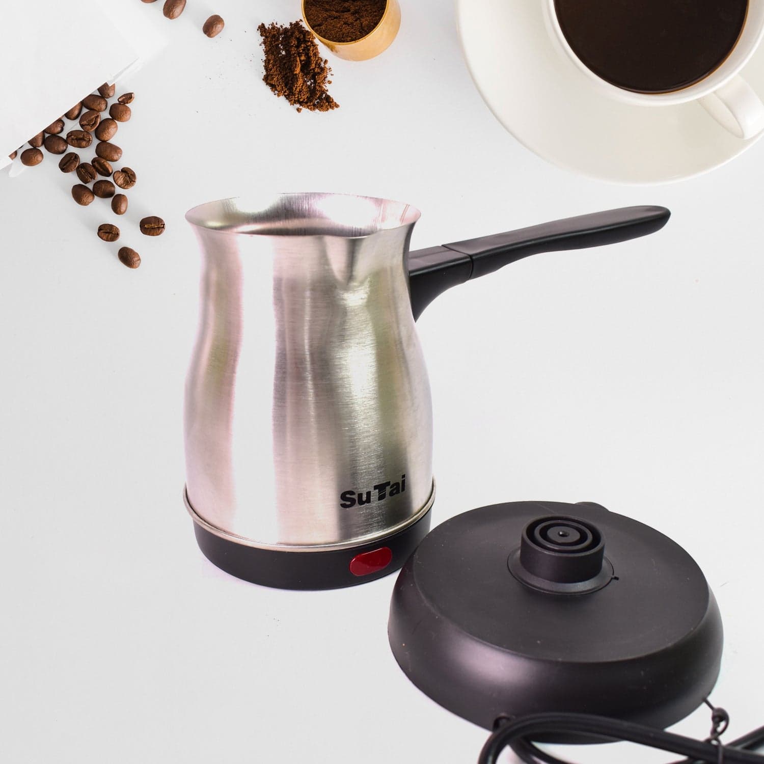 Coffee Pot, Coffee Maker, 800ml Even Heating Tea Maker Kettle (1 Pc) thumbnail 3