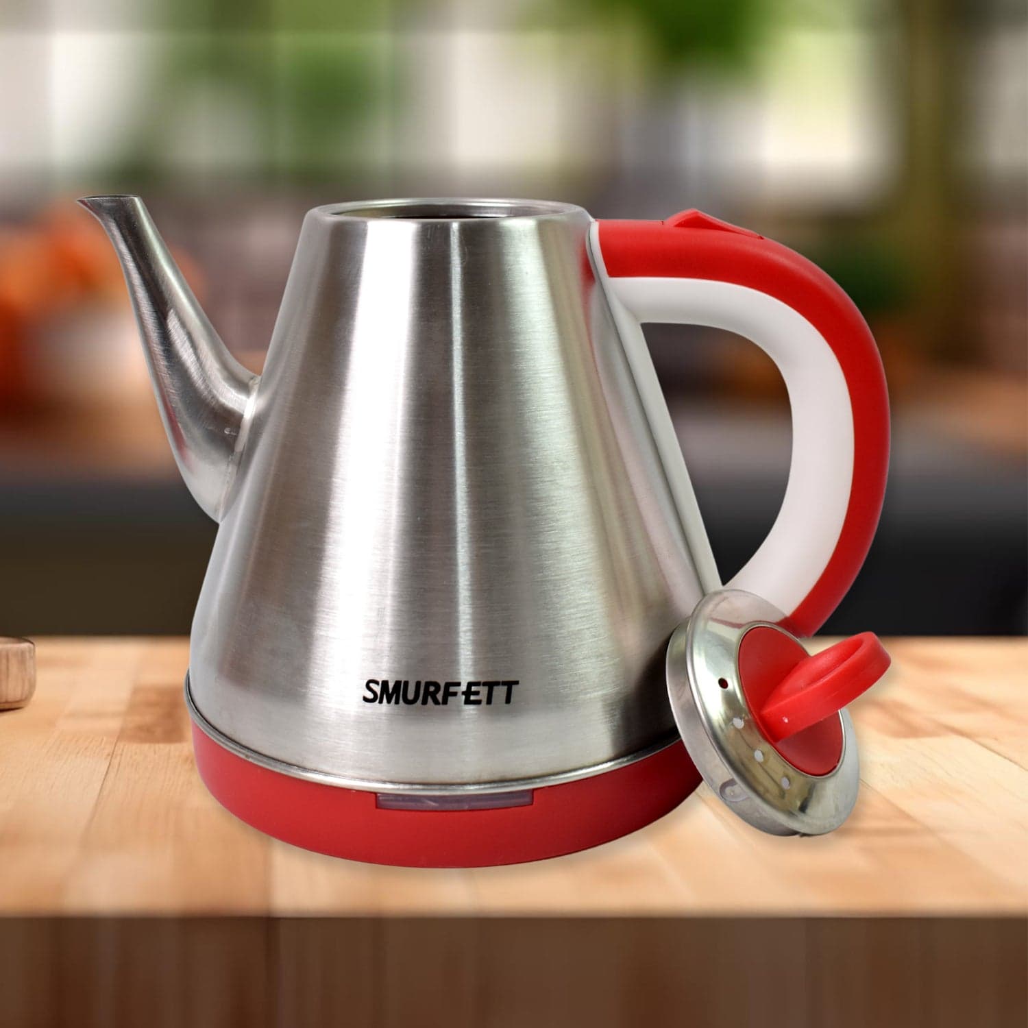Stainless steel large capacity electric kettle (1500W / 1.5 Ltr.) thumbnail 3