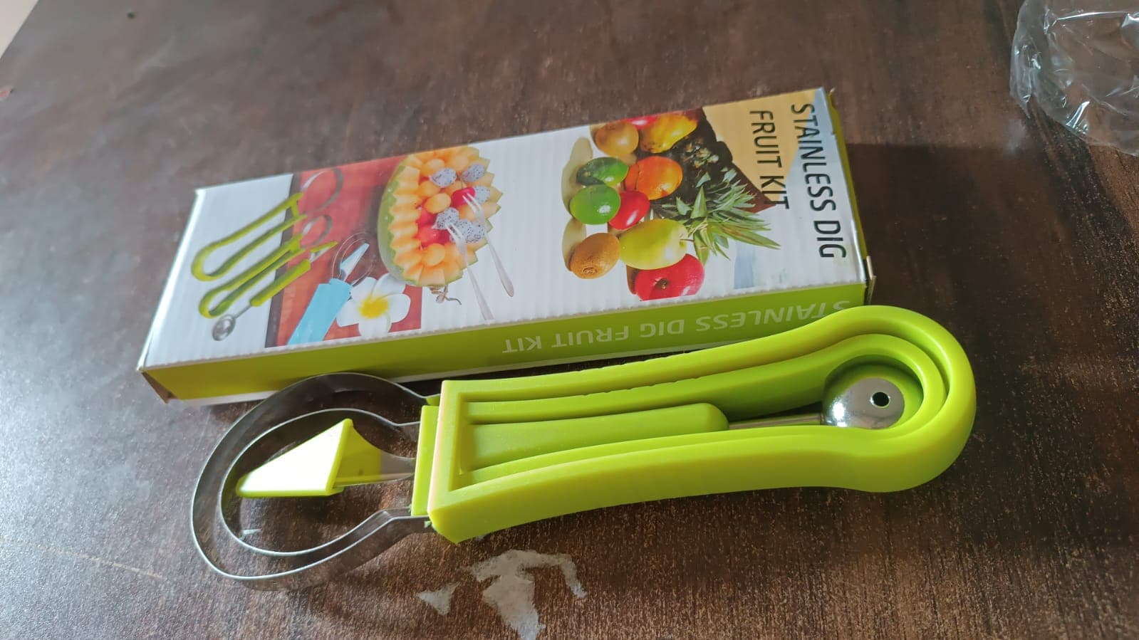 Professional 3 in 1 Stainless Steel Watermelon Cutter Fruit Carving Tools Set (1 Set) thumbnail 8