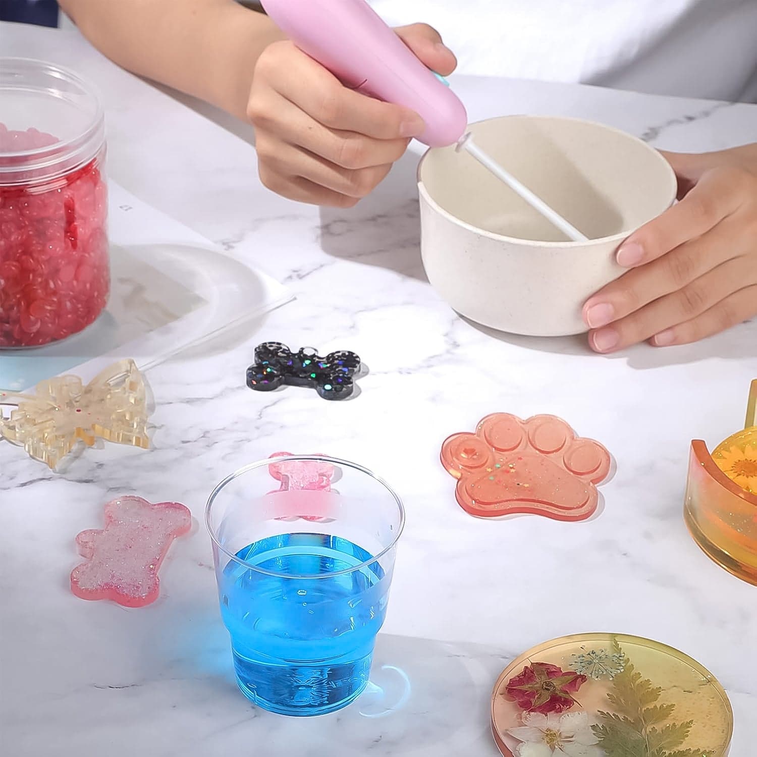 Handheld Plastic Electric Mixer Blender (1 Pc /Battery Not Included) thumbnail 4
