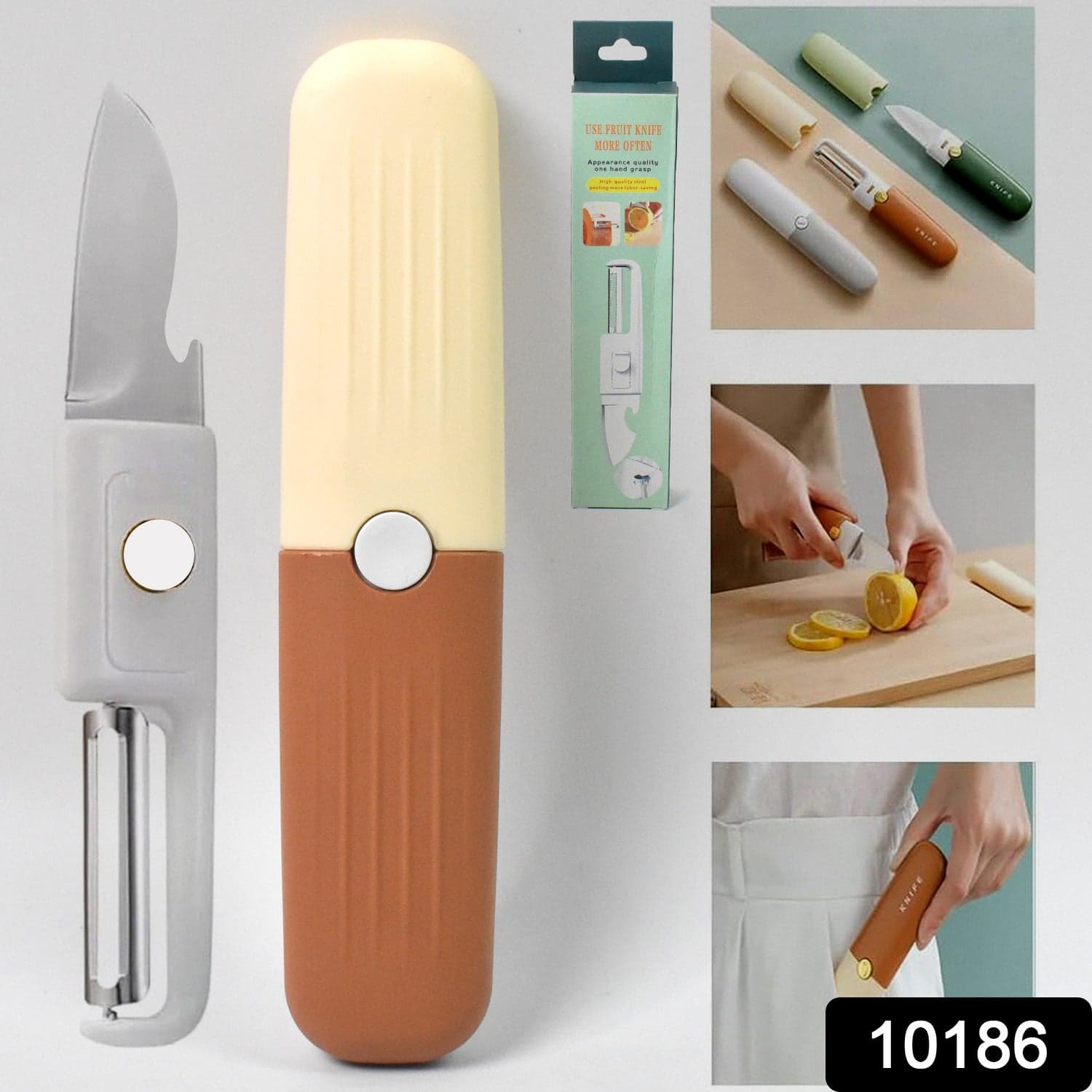 2 in 1 Knife, Multifunctional peeler fruit knife (1 Pc) thumbnail 2