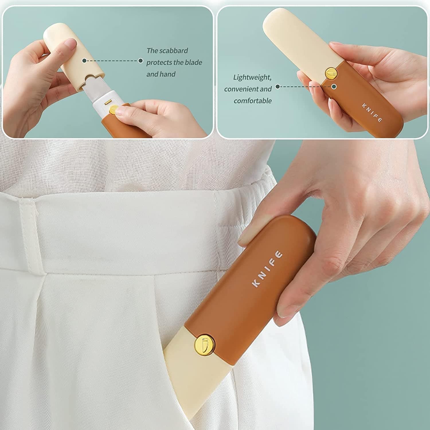 2 in 1 Knife, Multifunctional peeler fruit knife (1 Pc) thumbnail 4